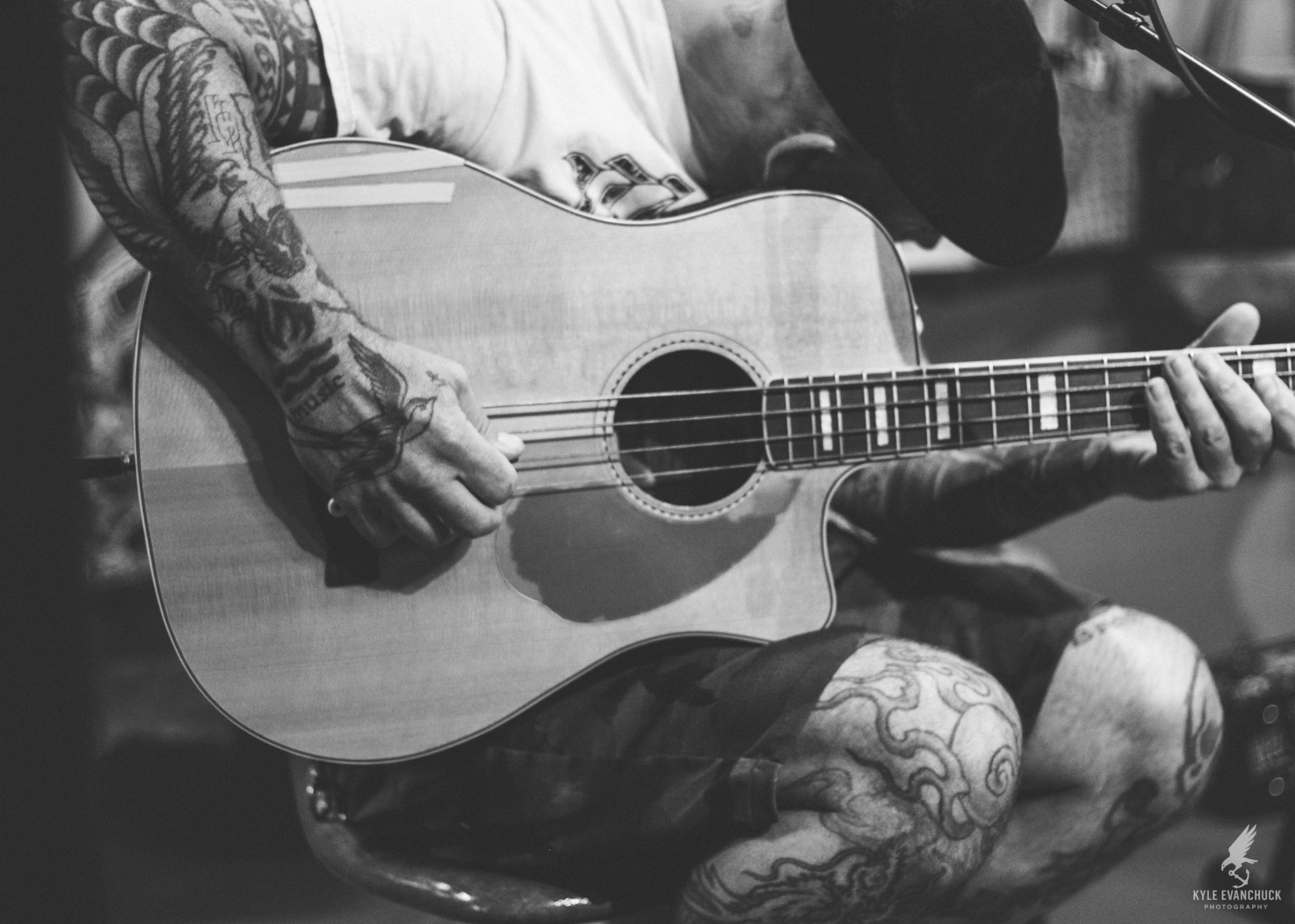 Bryan Kienlan (The Bouncing Souls) during an acoustic set at the Art Spot in Asbury Park, NJ for the record release of the new album Born to Be on June 26, 2026 - KE Photography