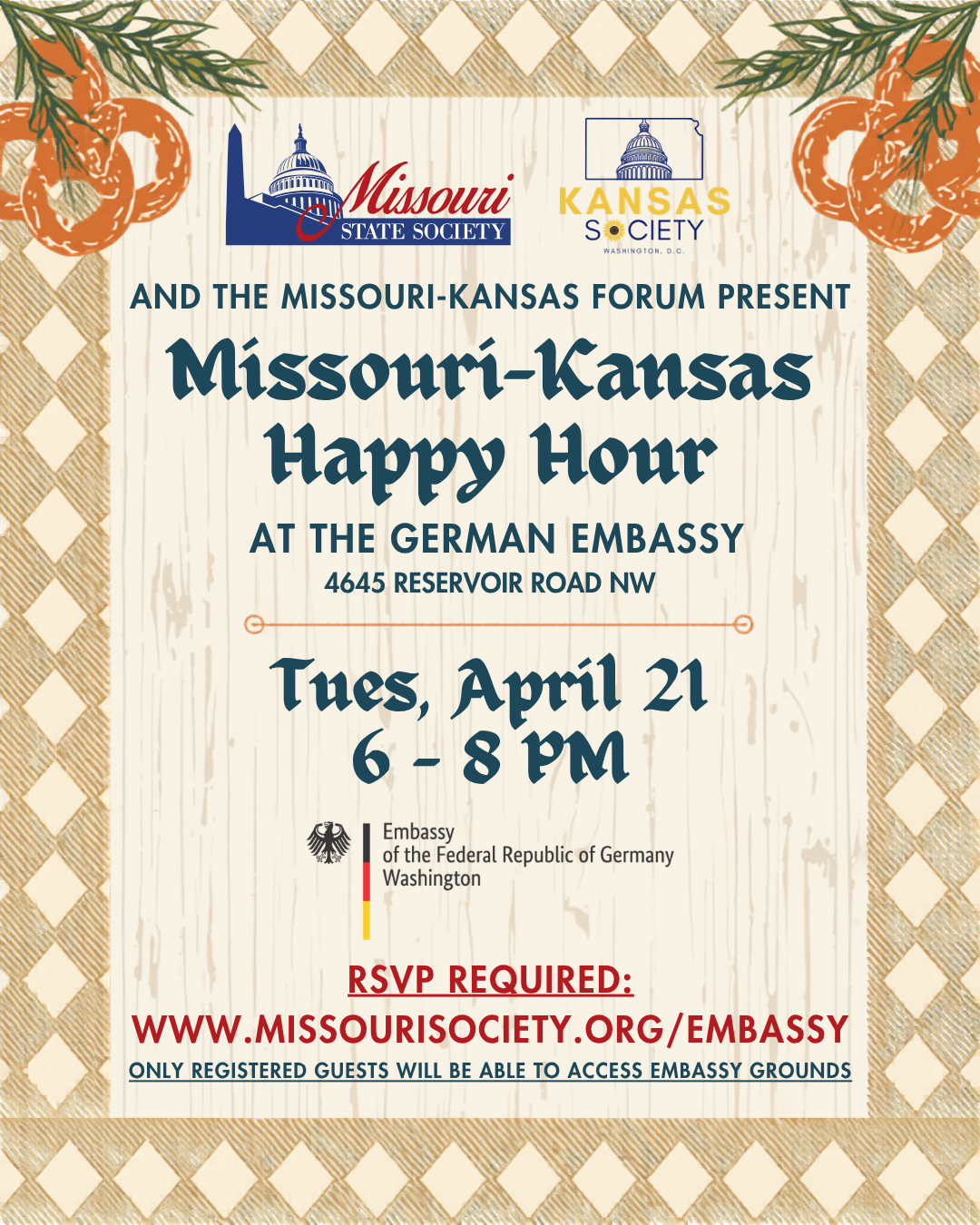 MO/KS Happy Hour at the German Embassy