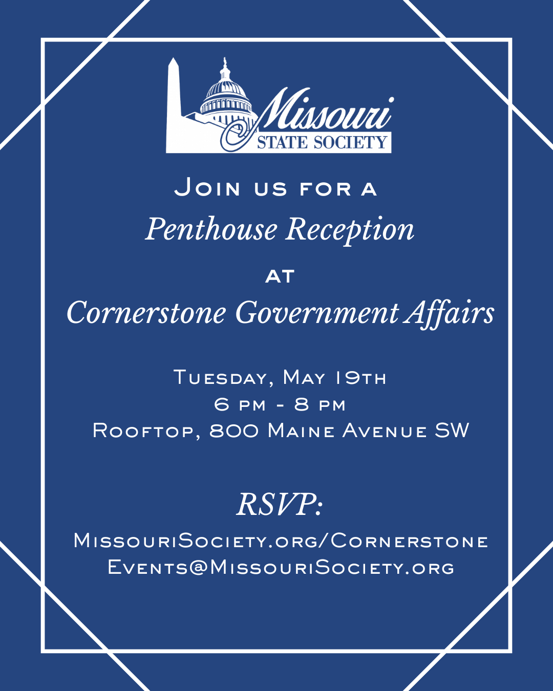 Cornerstone Gov Affairs Rooftop Reception