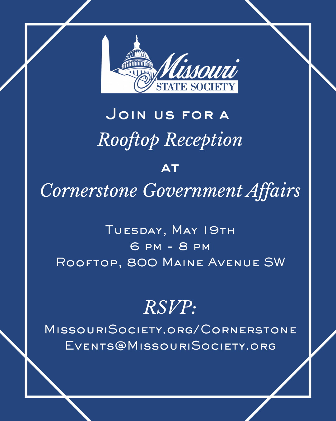 Cornerstone Gov Affairs Rooftop Reception