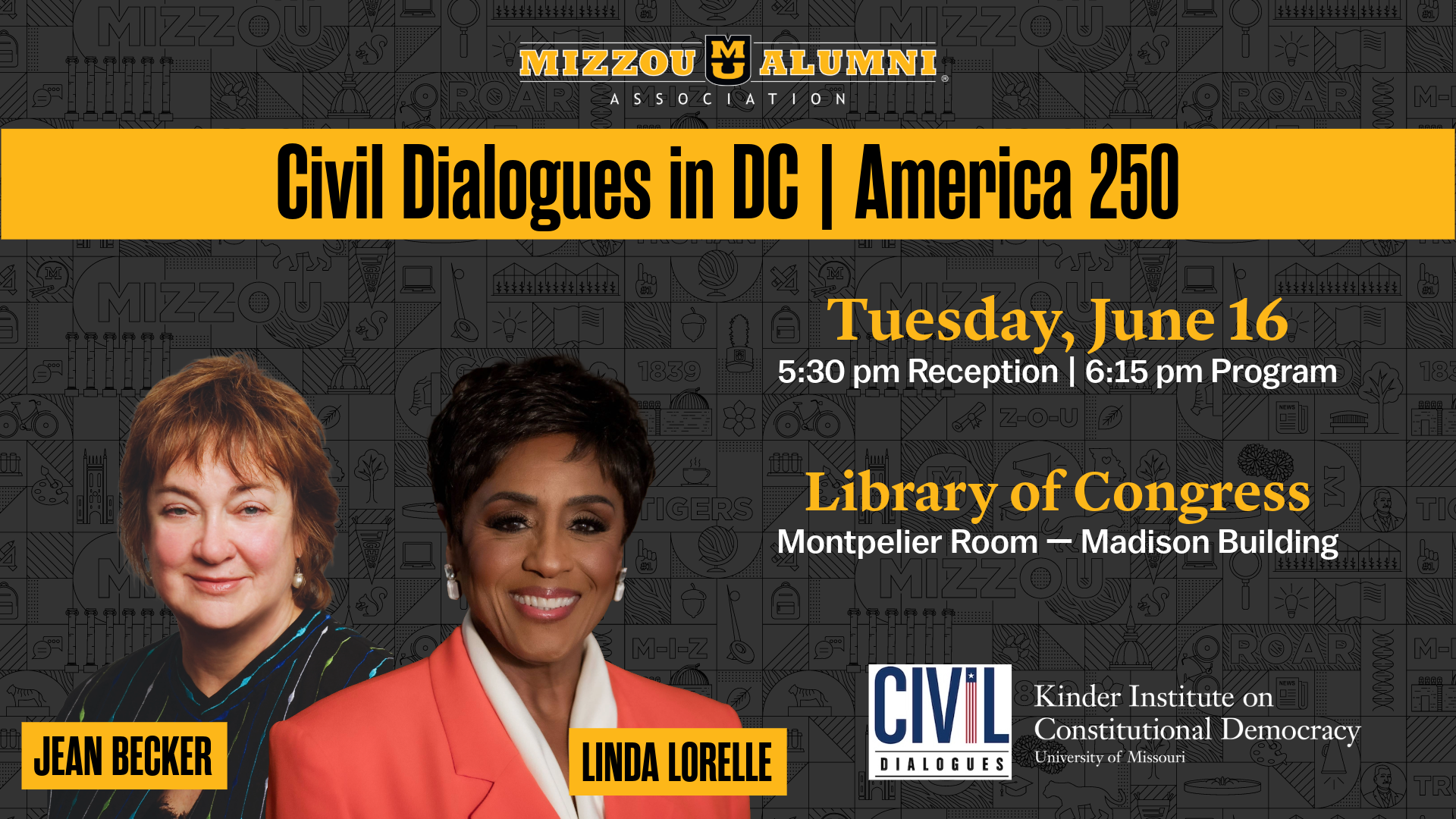 Mizzou Alumni Association/Kinder Institute on Constitutional Democracy: Civil Dialogues in DC