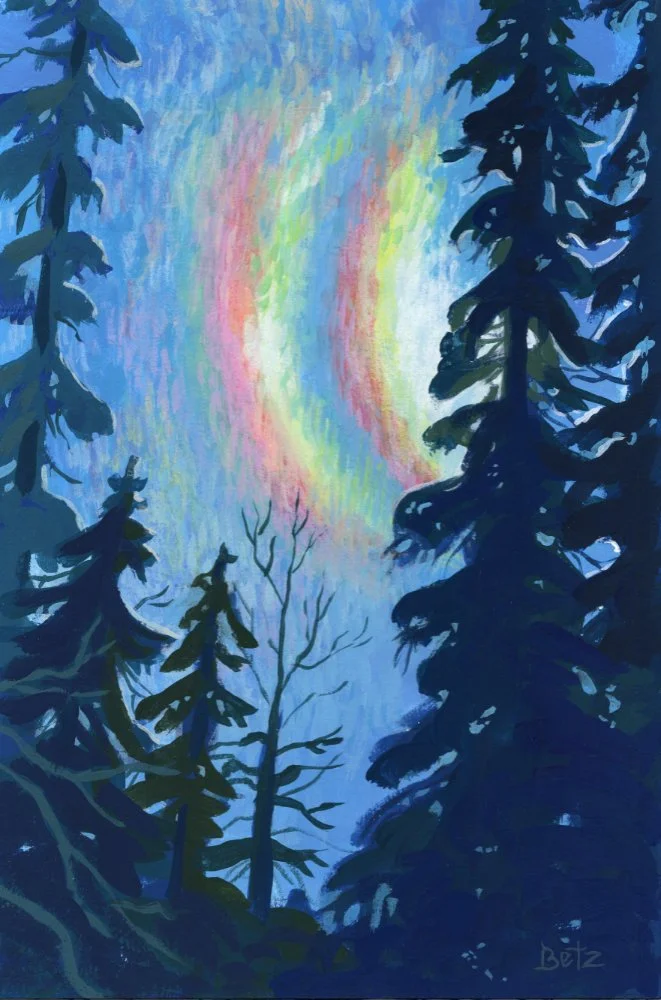 Cloud Iridescence | Gouache