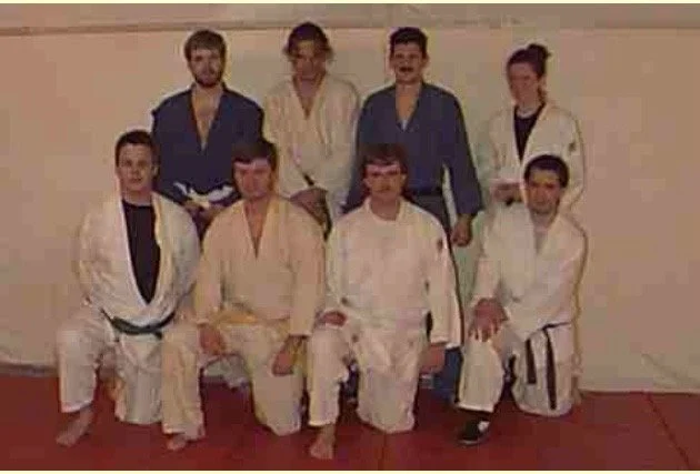 Birmingham Sombo Club Members January 11, 2000  Top Row: Matt Blaylock, Jody Stewart, Chris Magyar, Sarah Thomas-Updike  Bottom Row: Paul Cotney, Anthony Smith, Quinton McCombs, Dusty Thomas-Updike