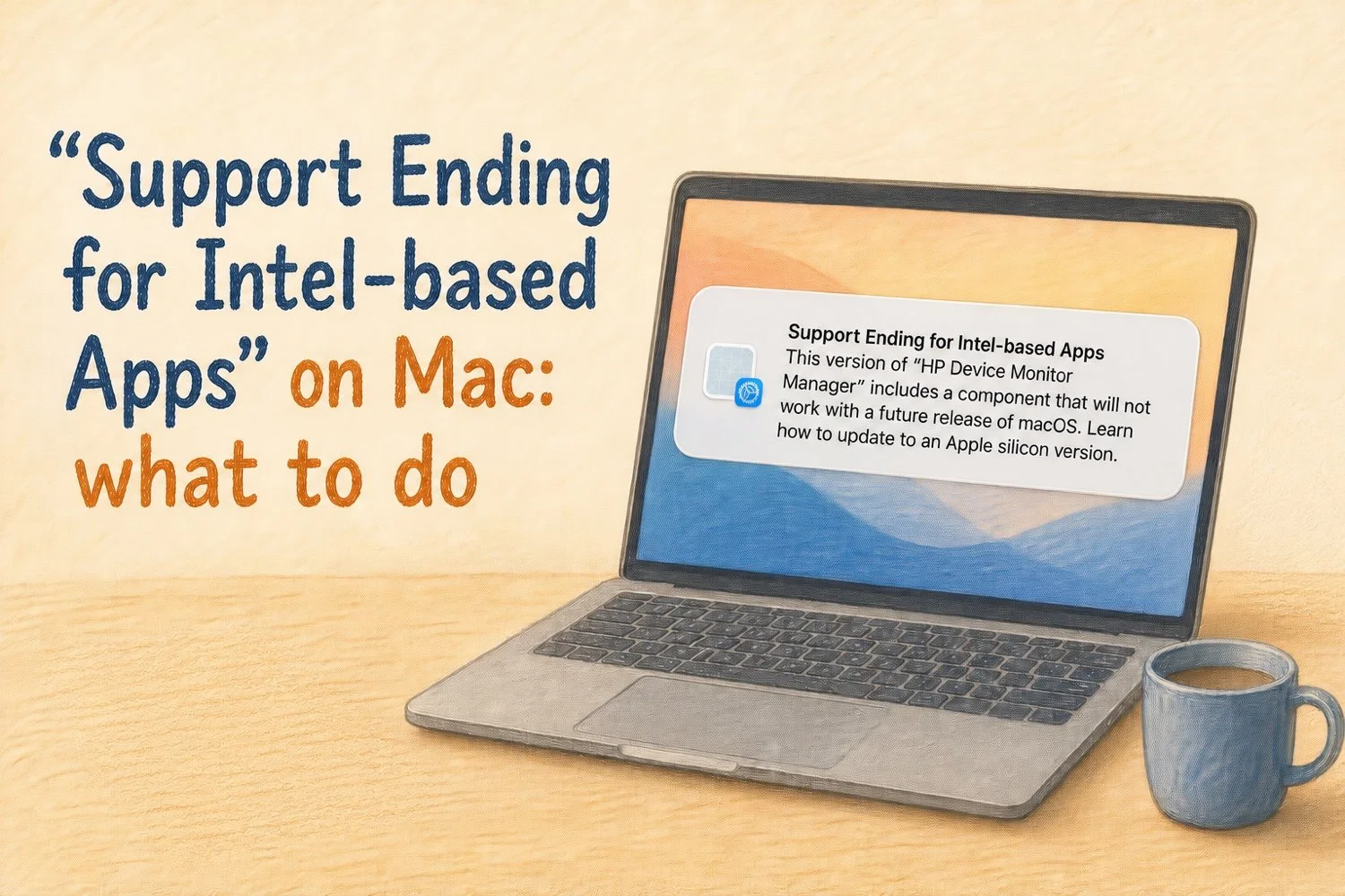 “Support Ending for Intel-based Apps” on Mac: what to do