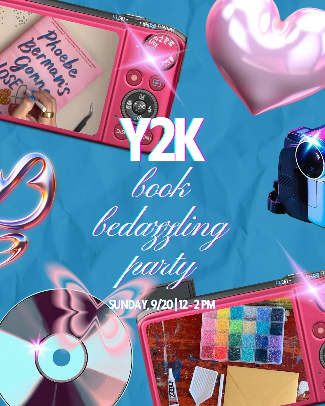y2k book bedazzle party! - 12pm