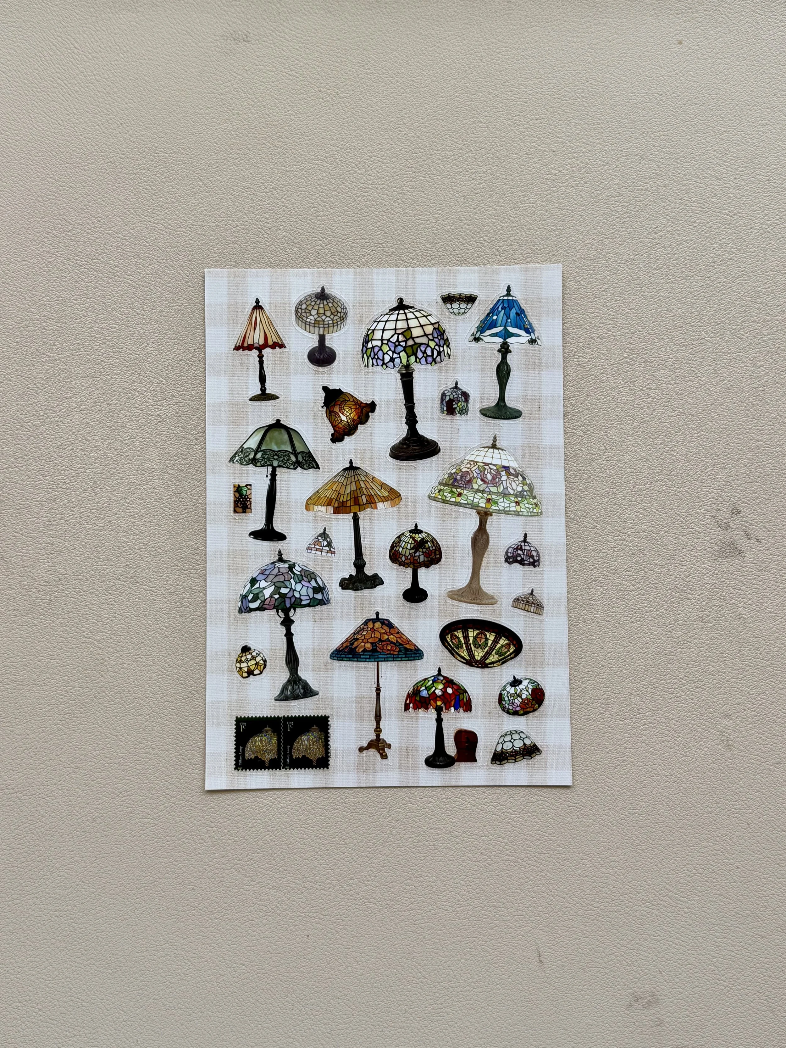 lamps sticker sheet