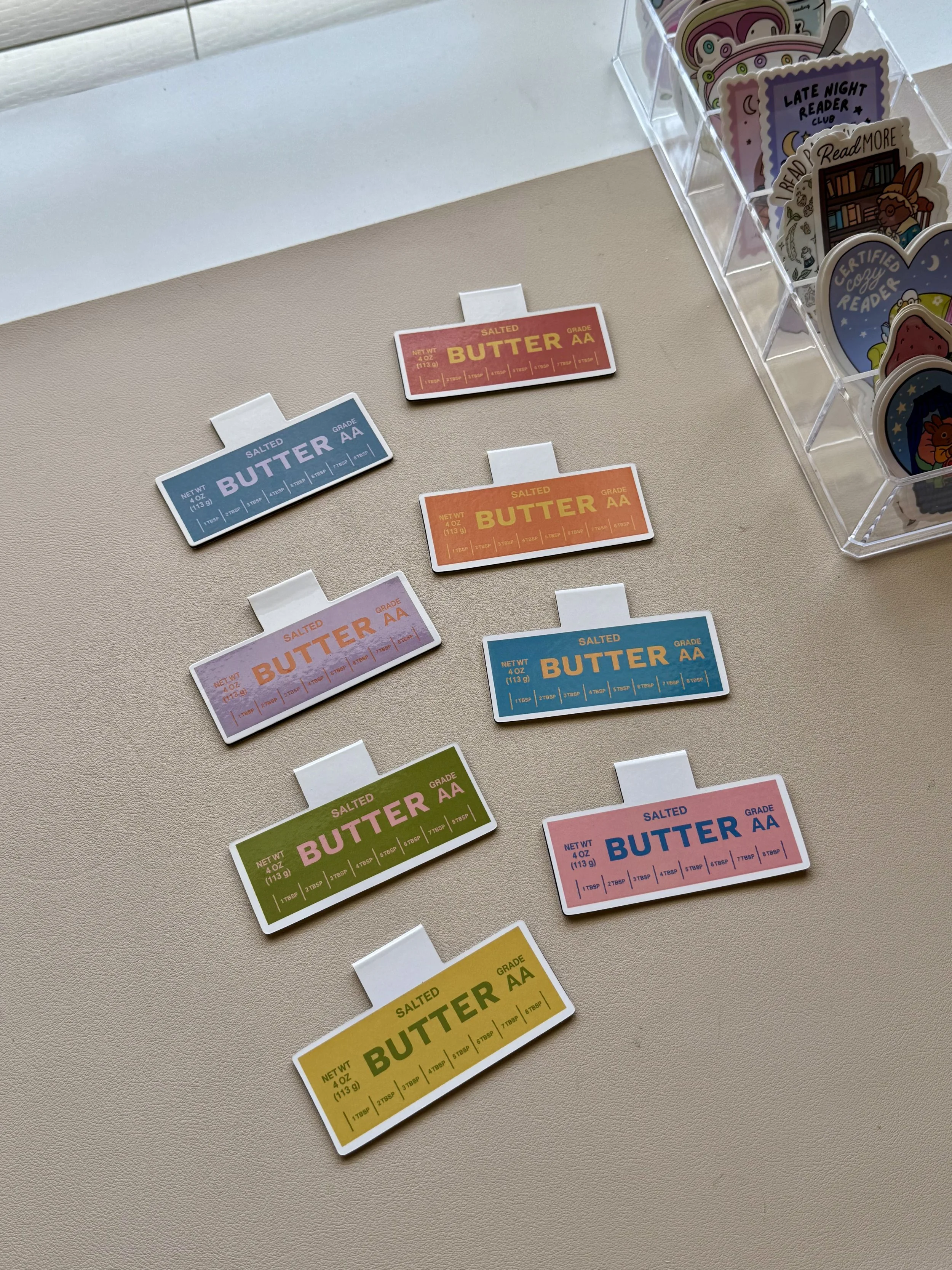 butter magnetic bookmark