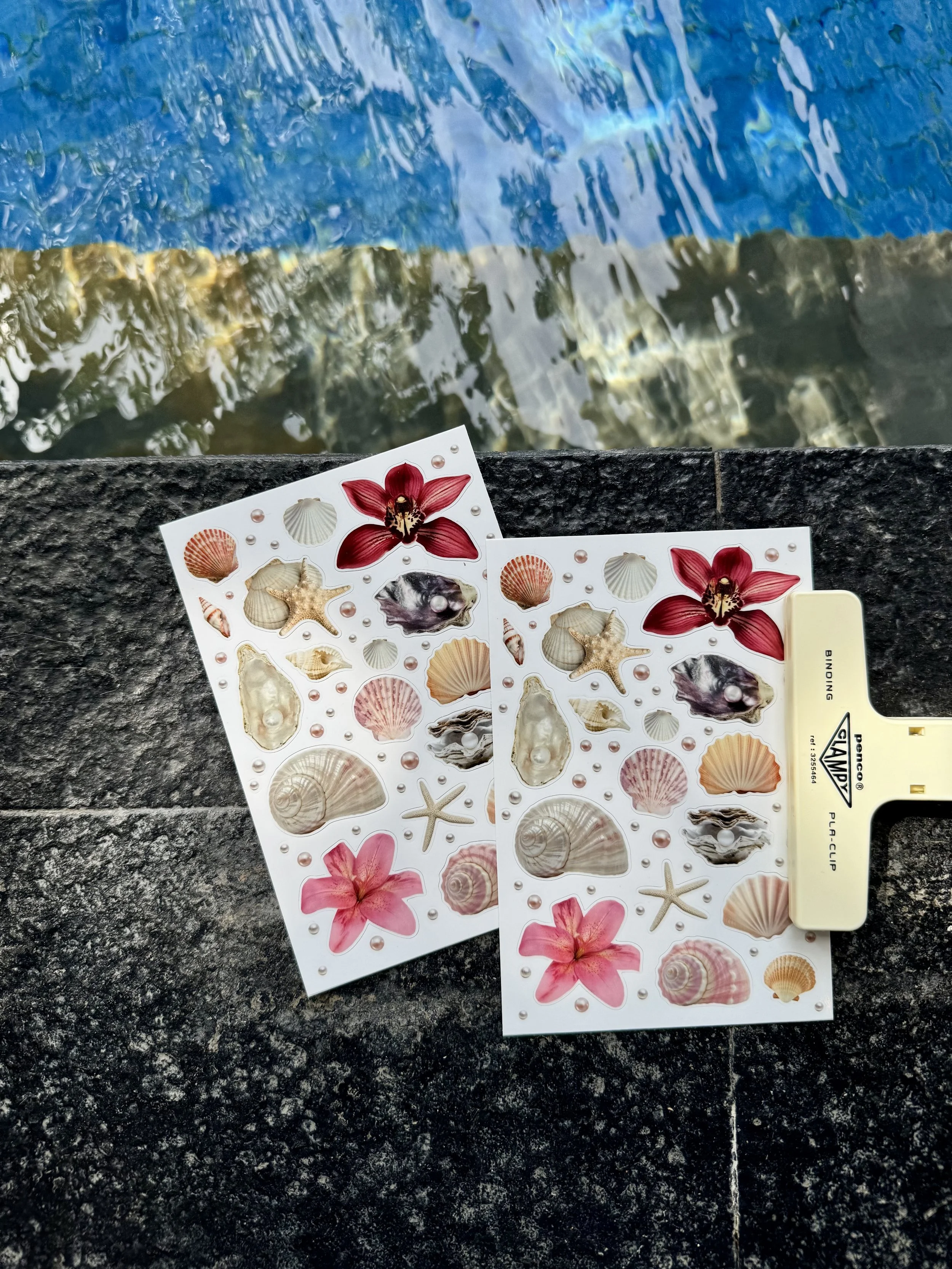 shells sticker sheet