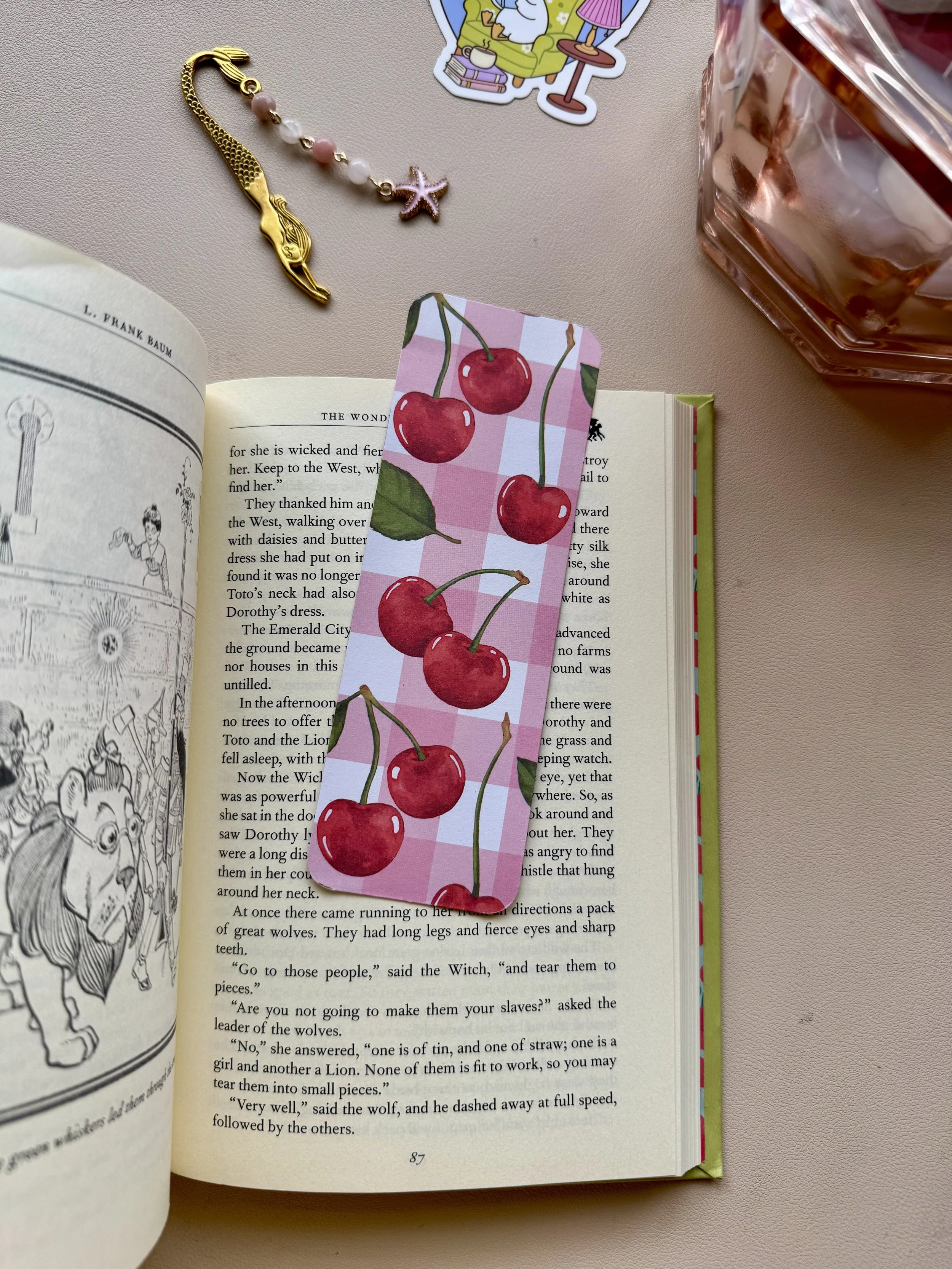 fruit bookmarks