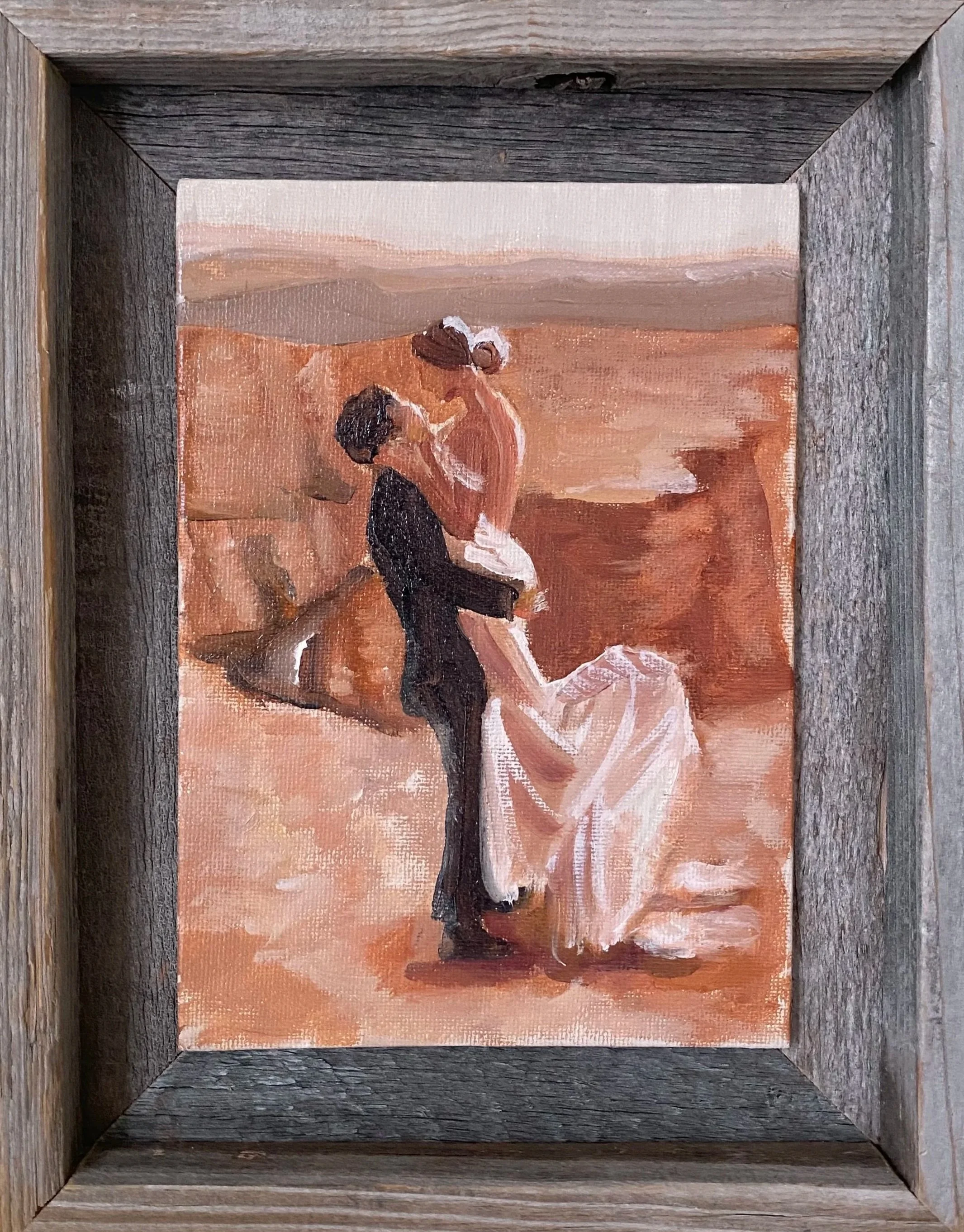 "Bride & Groom Study"
Oil on Canvas, 5x7"