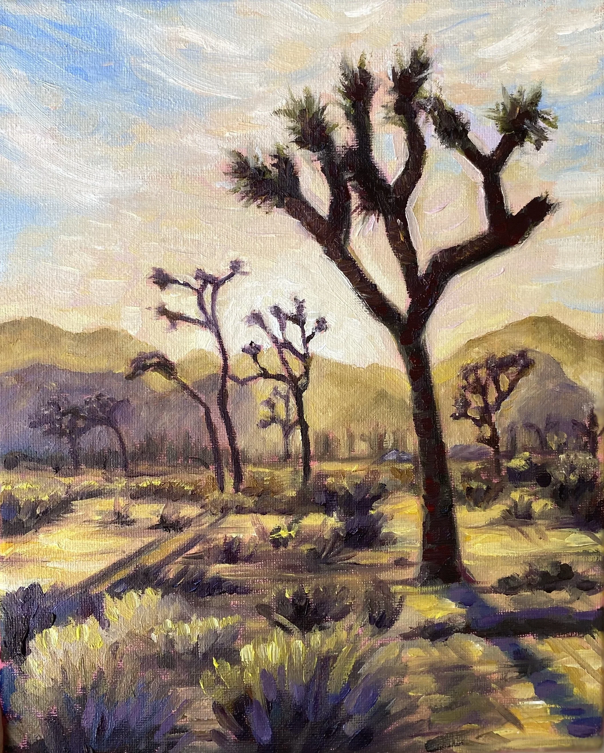 "Joshua Tree Magic" 
Oil on Canvas, 8x10"
