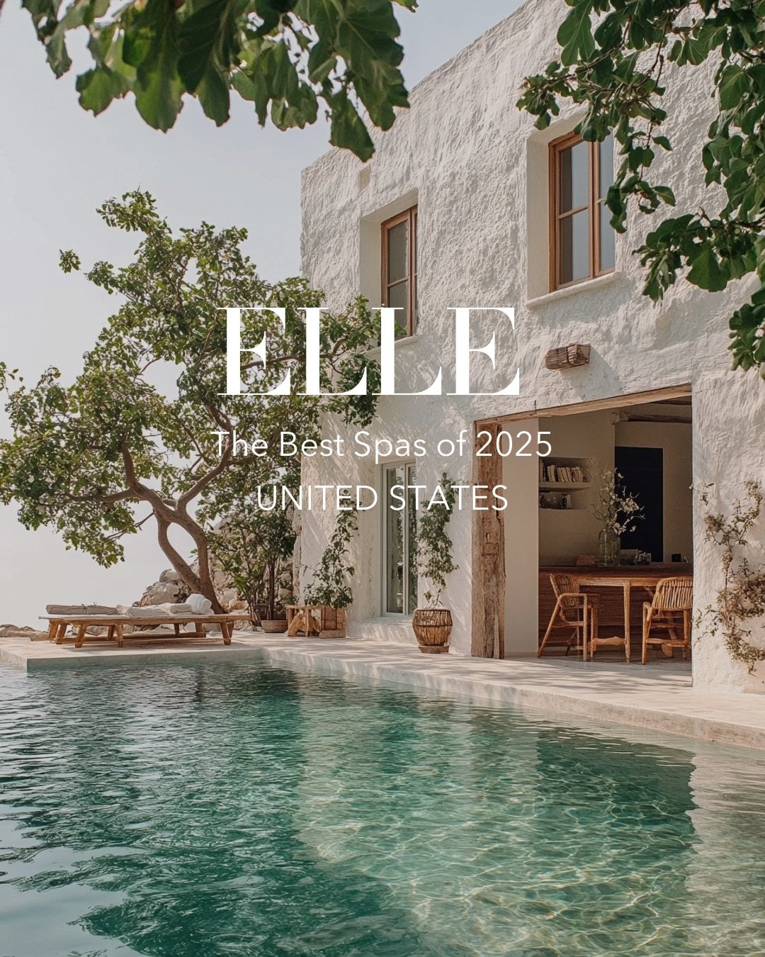When ELLE speaks, the wellness world listens.

This week, @elleusa released its Best Spas of 2025, and this carousel highlights the wellness resorts that made the cut in the United States.

These are not hotel spas with a menu and a steam room.
These
