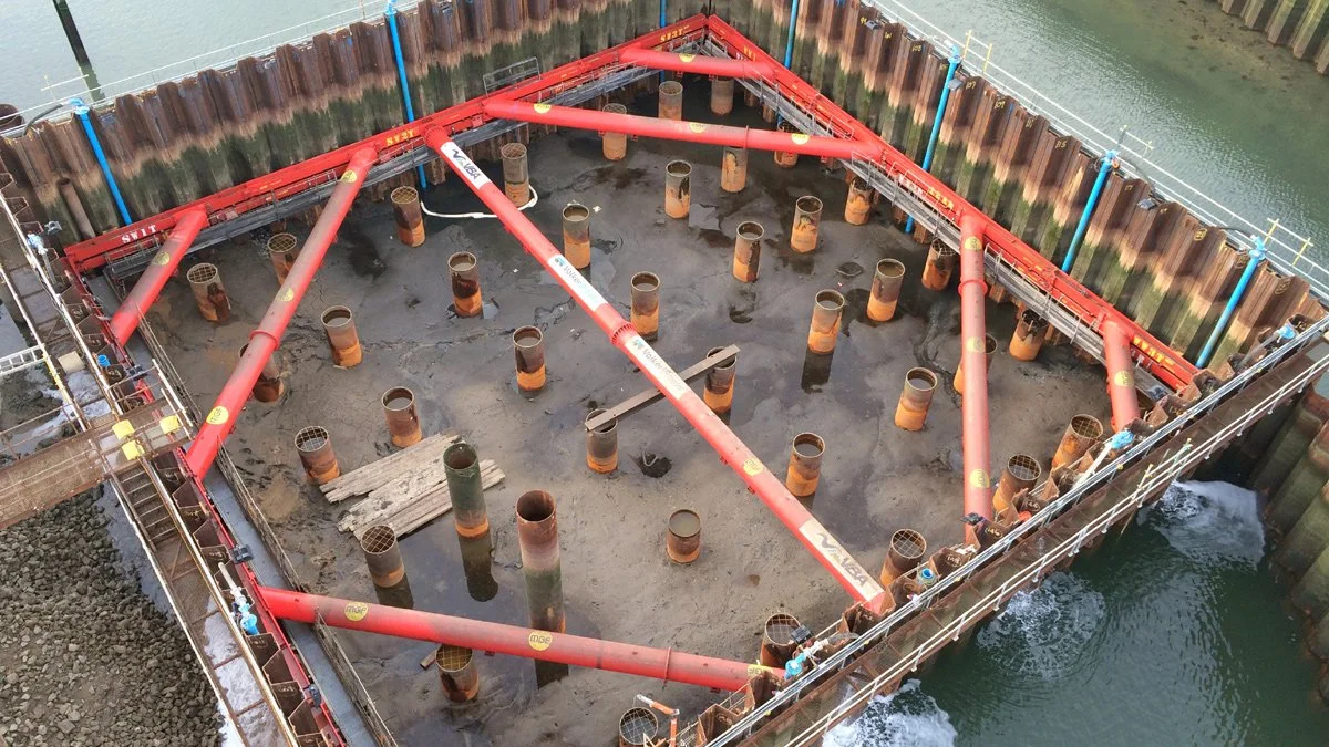 Steel and precast stability