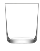 Empty transparent glass