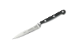 Kitchen knife with a black handle and stainless steel blade.