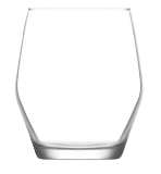 Empty clear glass tumbler
