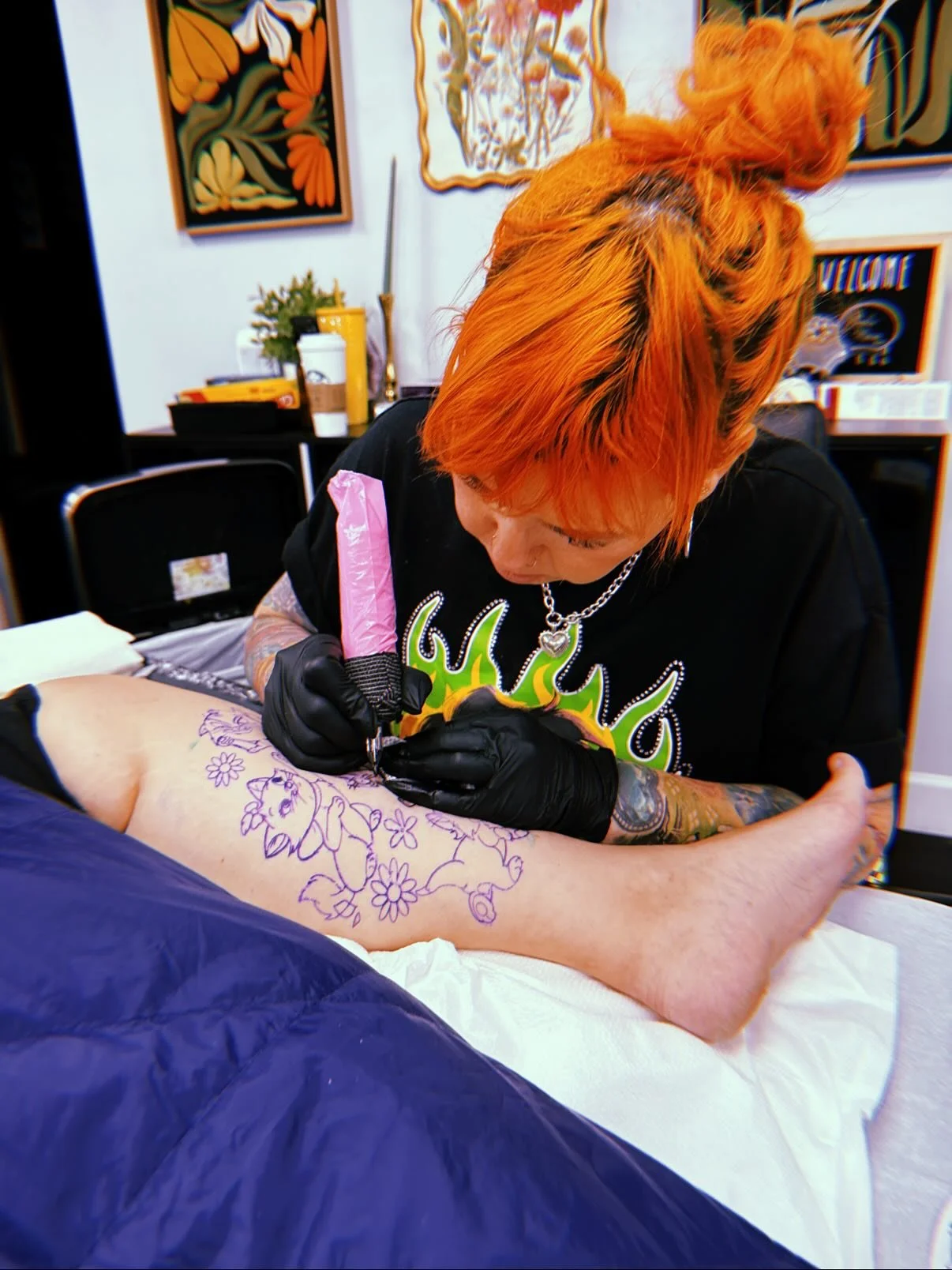 We are SO thrilled to welcome back The amazing @houseofladychappelle this month and many more months to come this year. Angharad has been coming to visit us periodically for about a year now. So lucky to add her talent to our building ❤️ Inquire with