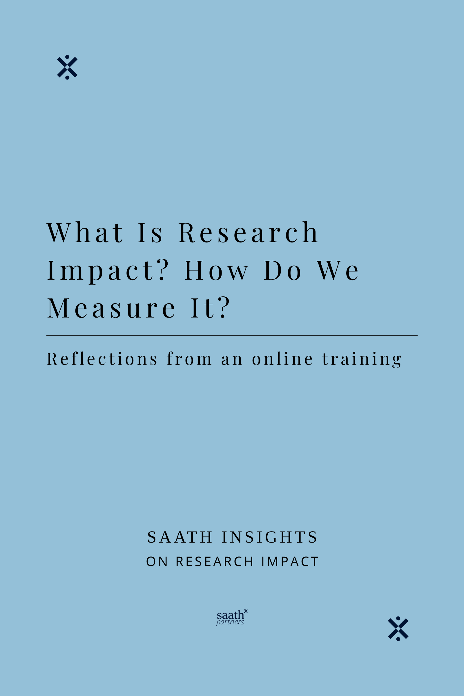 Training Spotlight: What Is Research Impact? And How Do We Measure It?