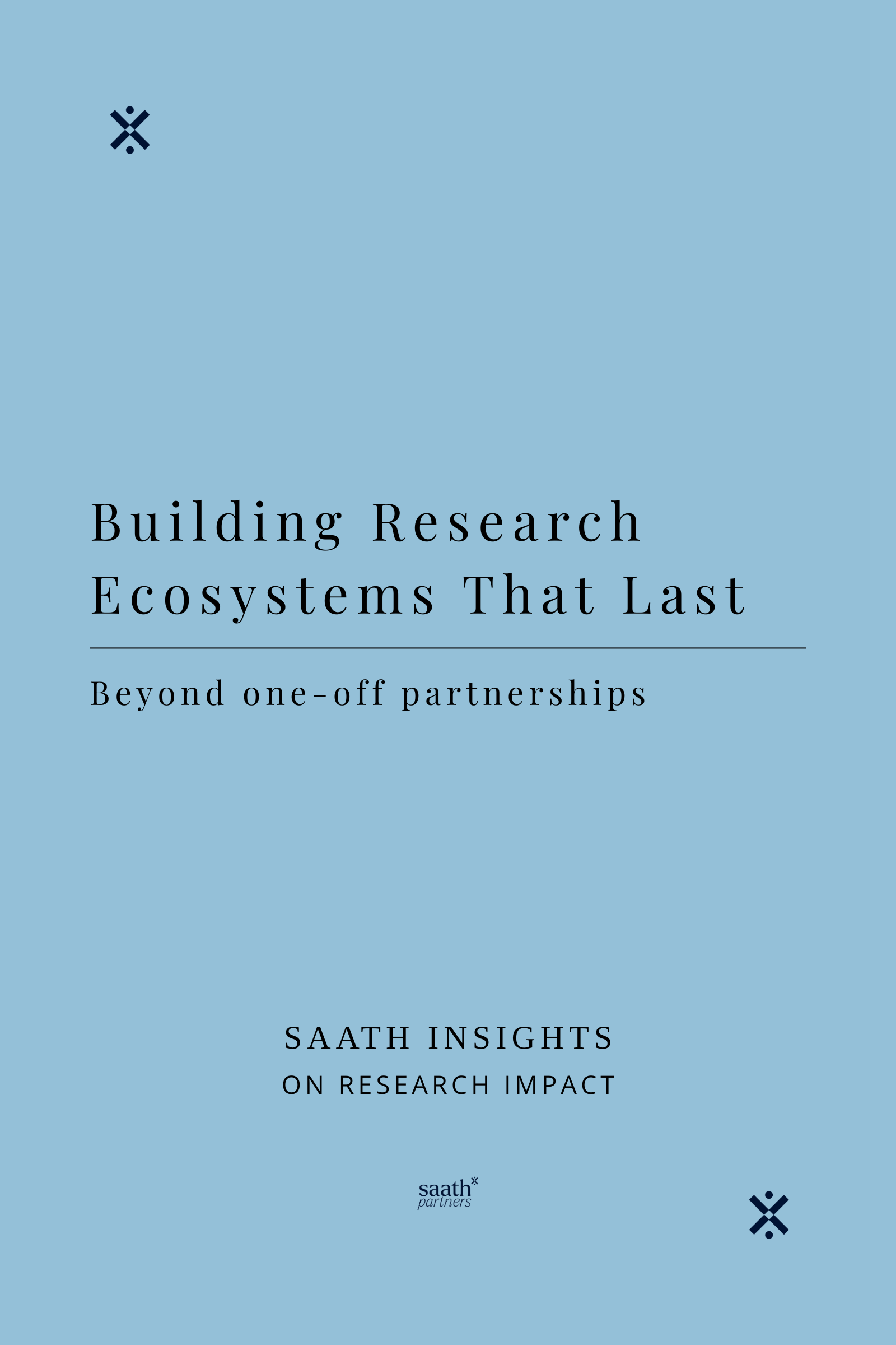 Partnering for Impact: How research centers can build ecosystems that last