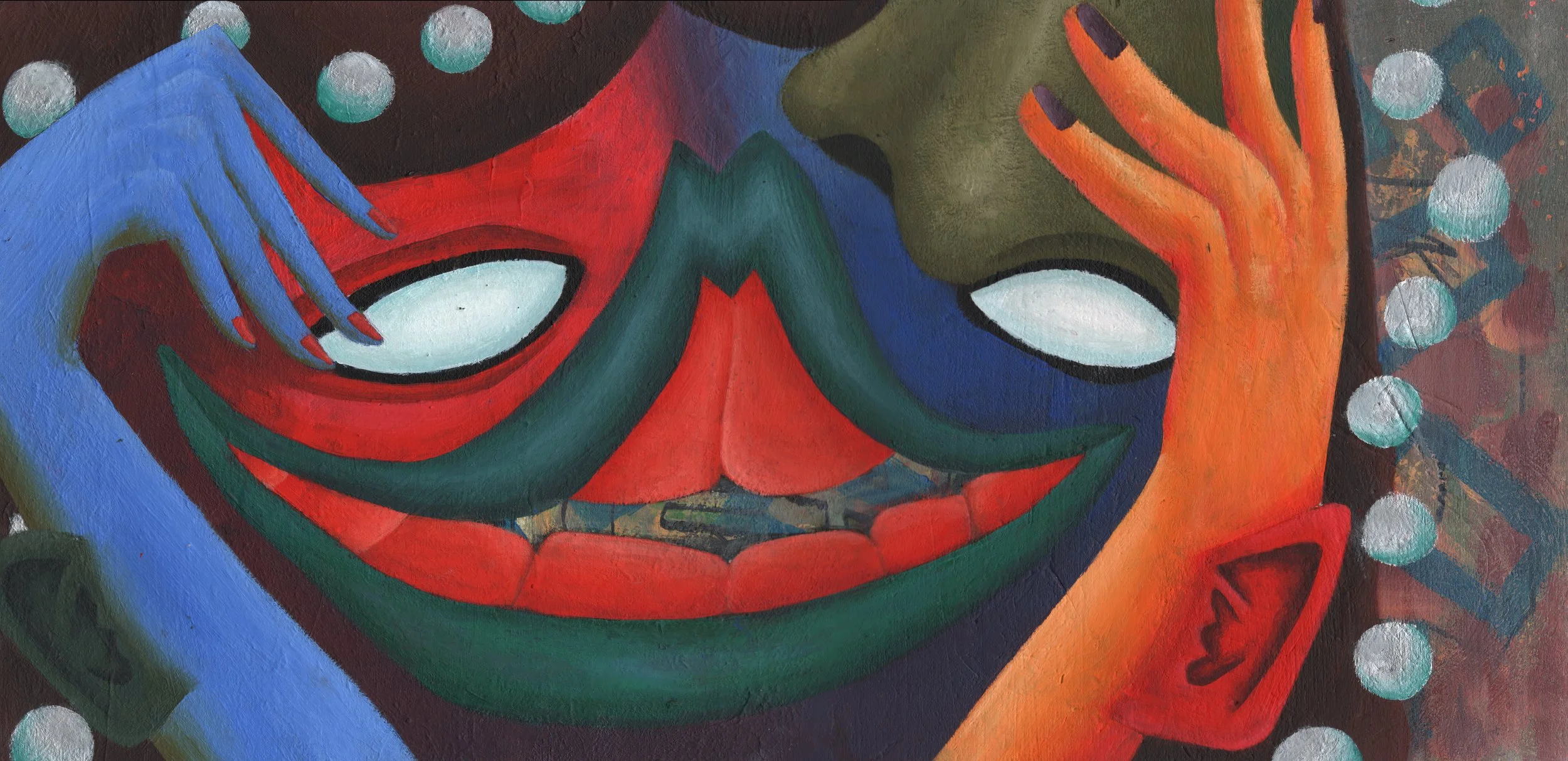 Mardi Gras (Wood, Acrylic Paint)