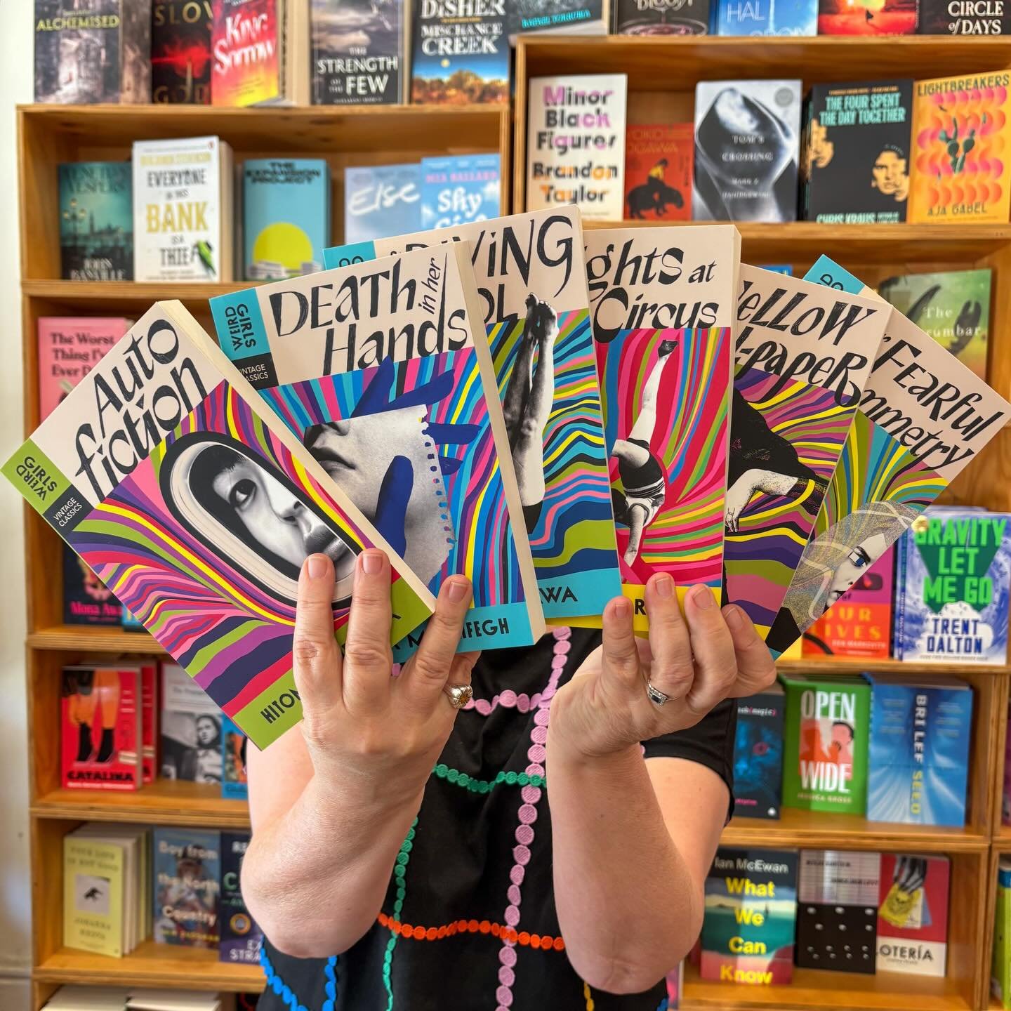 Just in: the Weird Girls series from Vintage Classics!

Dive into the depraved, delectable depths of weird fiction with books by pioneering female authors.  From a nineteenth century classic by Charlotte Perkins Gilman, to contemporary weird girl Ott