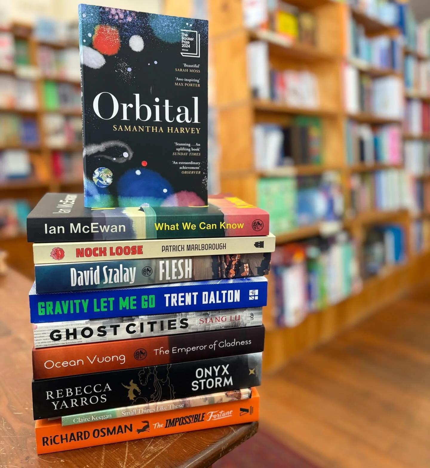 🌟📚 Top 10 Fiction Bestsellers 2025 📚🌟

Orbital jumped from number 10 last year to claim our top spot, while Small Things Like these celebrates its third year on our bestsellers list. Exciting to see the debut novel from local author Patrick Marlb
