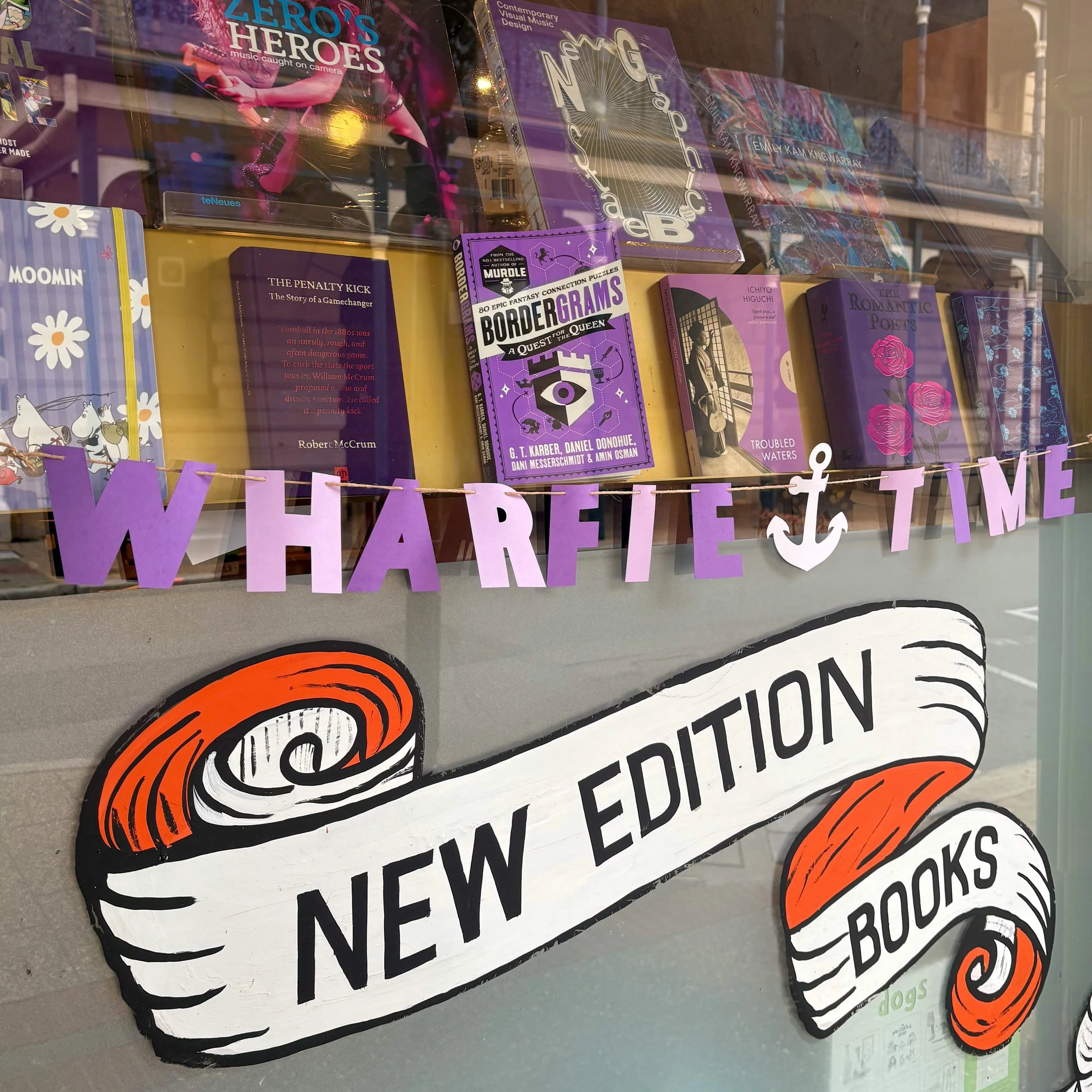 Free pass to skip the books tonight for wharfie time! 📚⚓️💜 #gofreo