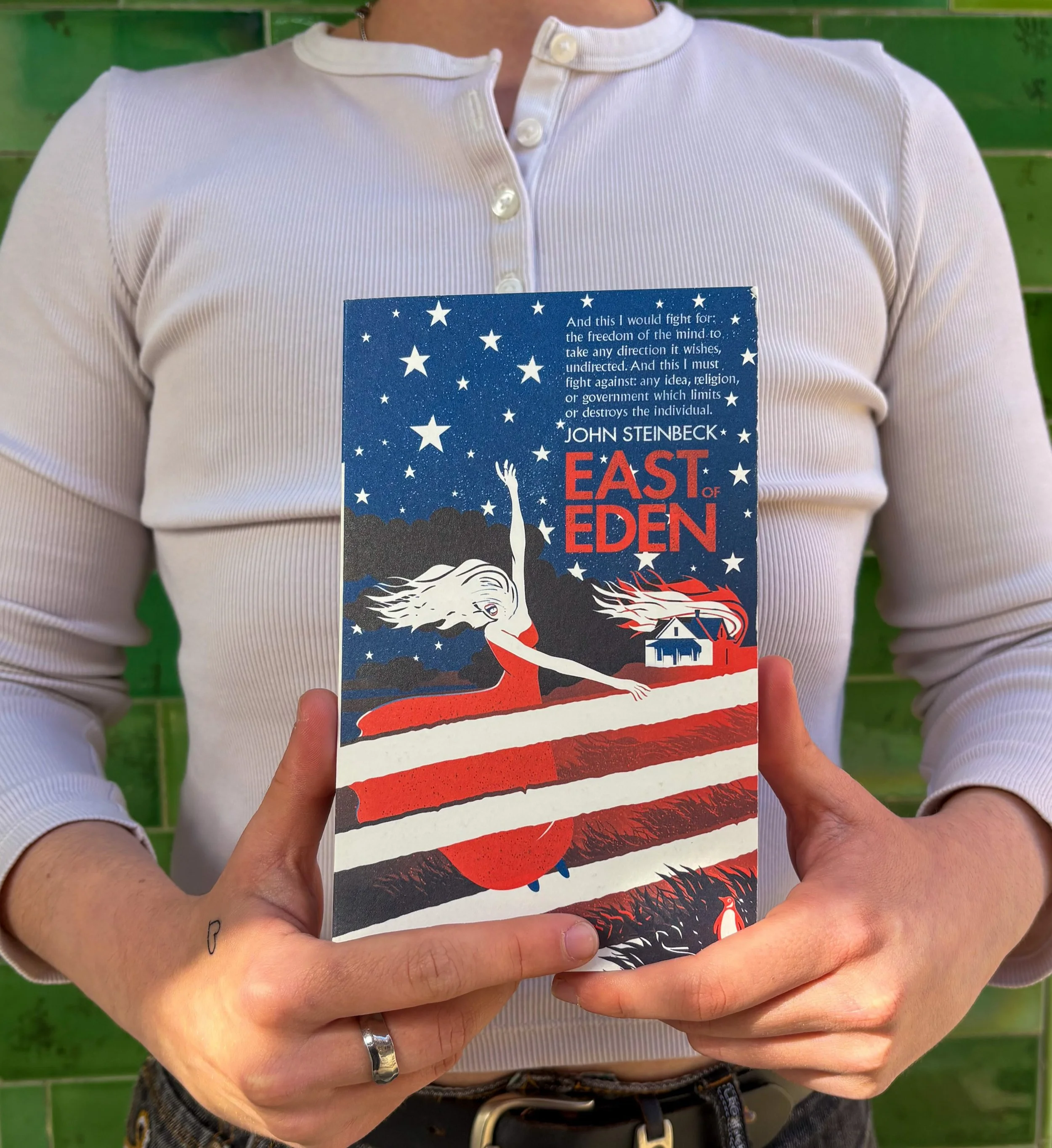 ✨What we&rsquo;re reading:✨

Riley recently hopped onto the East of Eden bandwagon, and damn did they enjoy the ride! Here&rsquo;s what they had to say:

&ldquo;Do not let the length deter you! The length is its greatest gift! It&rsquo;s a sweeping f