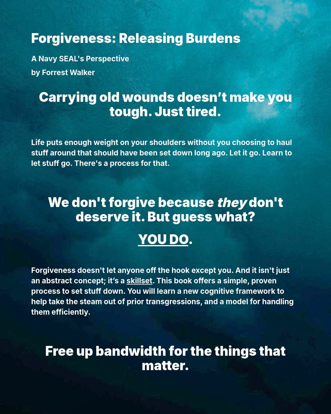 TPC_Forgiveness_Releasing Burdens_a Navy SEAL's Perspective_by Forrest Walker_Back Cover.jpeg