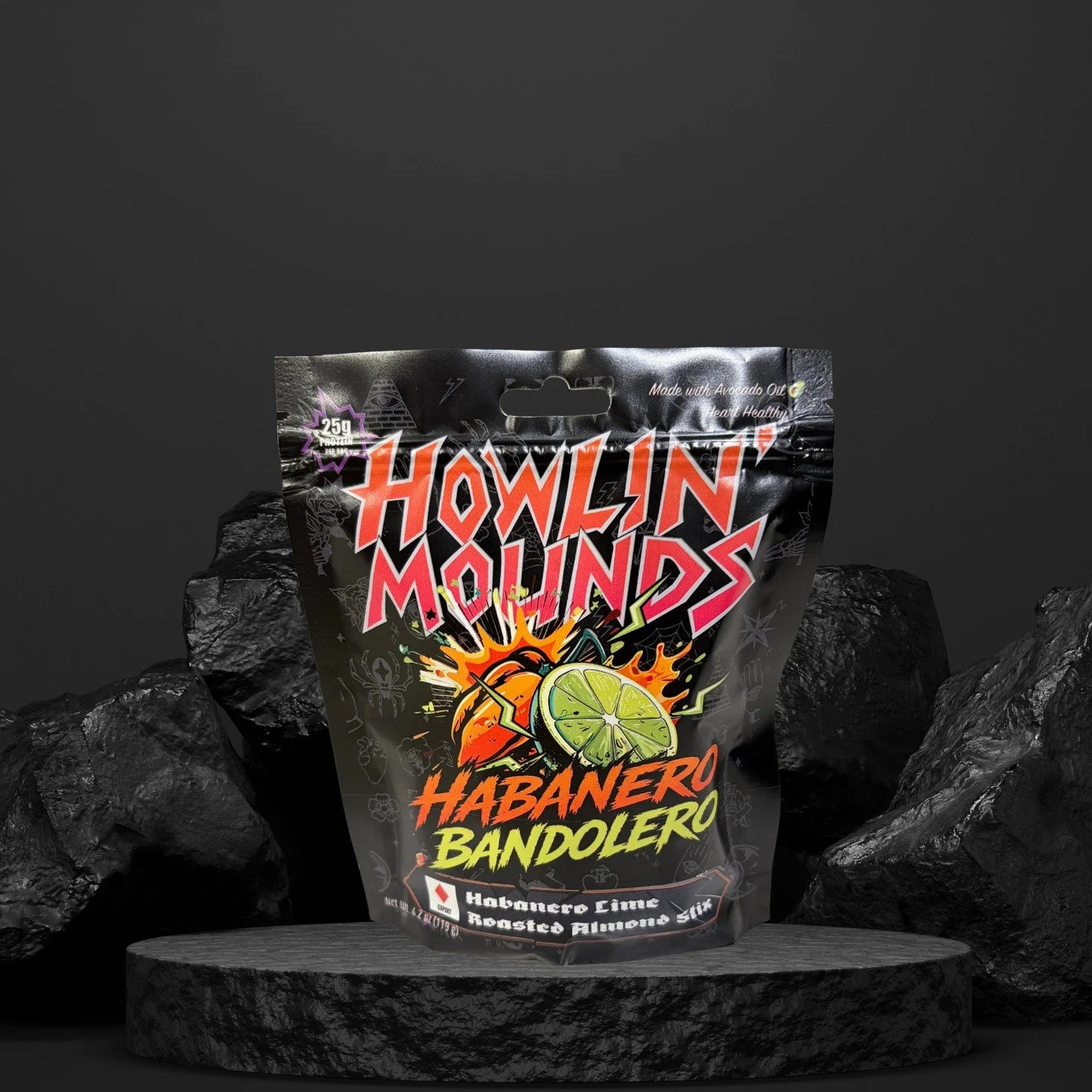 🌶️ NEW DROP: HABANERO BANDOLERO 🌶️

The newest member of the crew has arrived.

Habanero Lime Roasted Almond Stix.

Just enough heat to remind you you&rsquo;re alive.

✔️ Real ingredients
✔️ Bold flavor
✔️ 24g of protein per bag
✔️ 4 servings for a