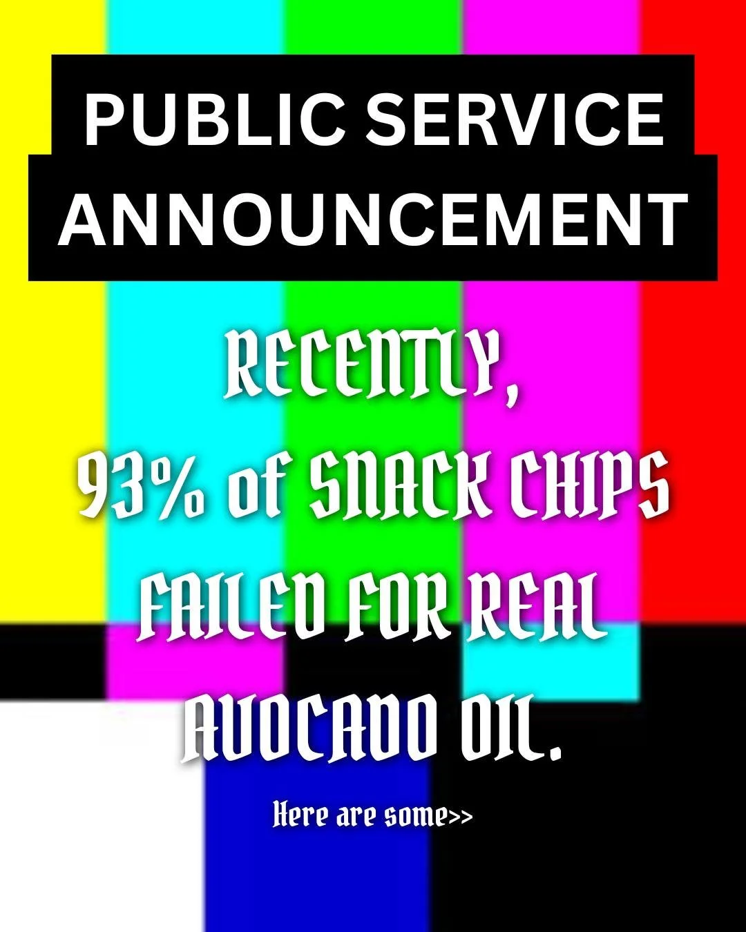 Heads up, this topic might stir the pot a little. You catch my drift.

#avocadooil #realsnacks #senditsnacks