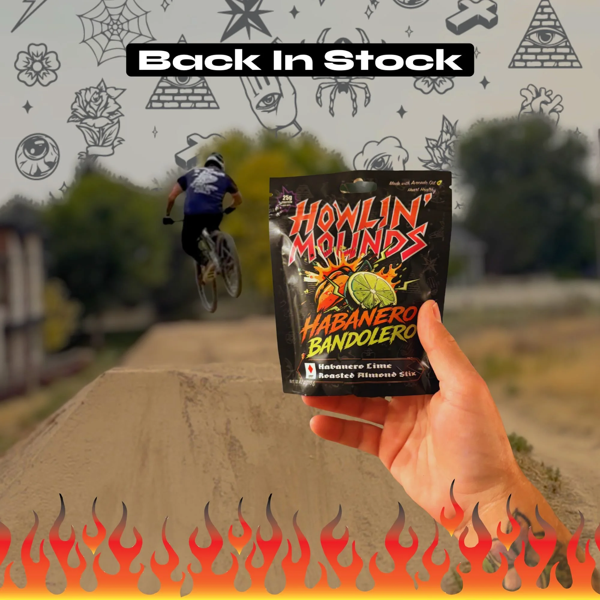 Habanero Bandolero back in stock! 🤙

Simple Ingredients. Bold Flavor.

Perfect post-sesh snack. 🤘

Looking to get dialed? Pair this with sessions with @mtbcoach_leviweert