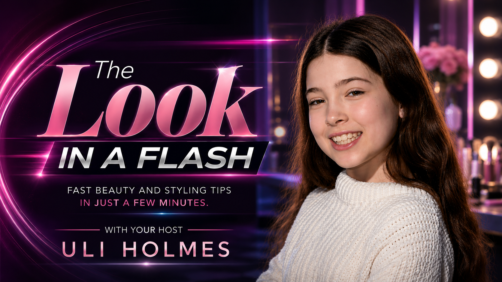 On Publish Art TV — every weekend!
“The Look in a Flash” — fast beauty and styling tips from Uli Holmes: how to create a hairstyle, makeup look, and stylish outfit in just a few minutes.
Only on Publish Art TV. Don’t miss it!