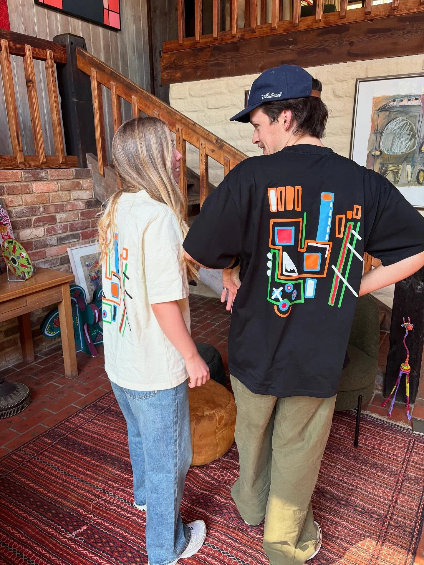 @millie_day and @niallbar_low styling in large women's butter and large men's black! The countdown continues - less than a week to go!!#link in bio
