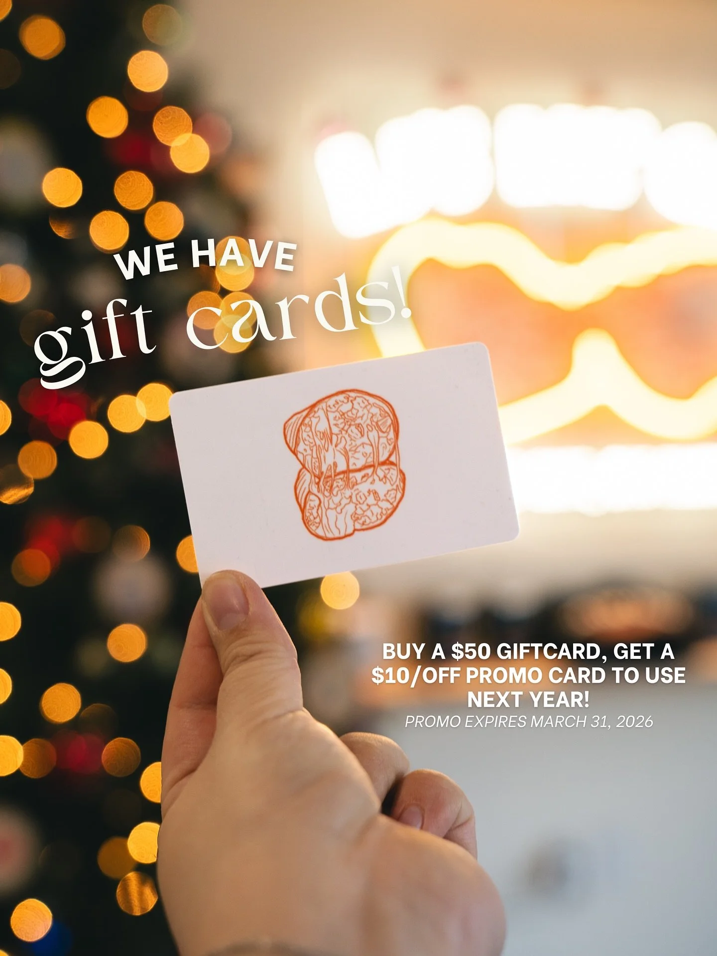 Oops! Might&rsquo;ve dropped the ball on Black Friday, but we&rsquo;ve got our own promo Friday for you all that lasts until the end of December! 

We now have physical gift cards available to purchase at our Orange location (can be used at both Cypr