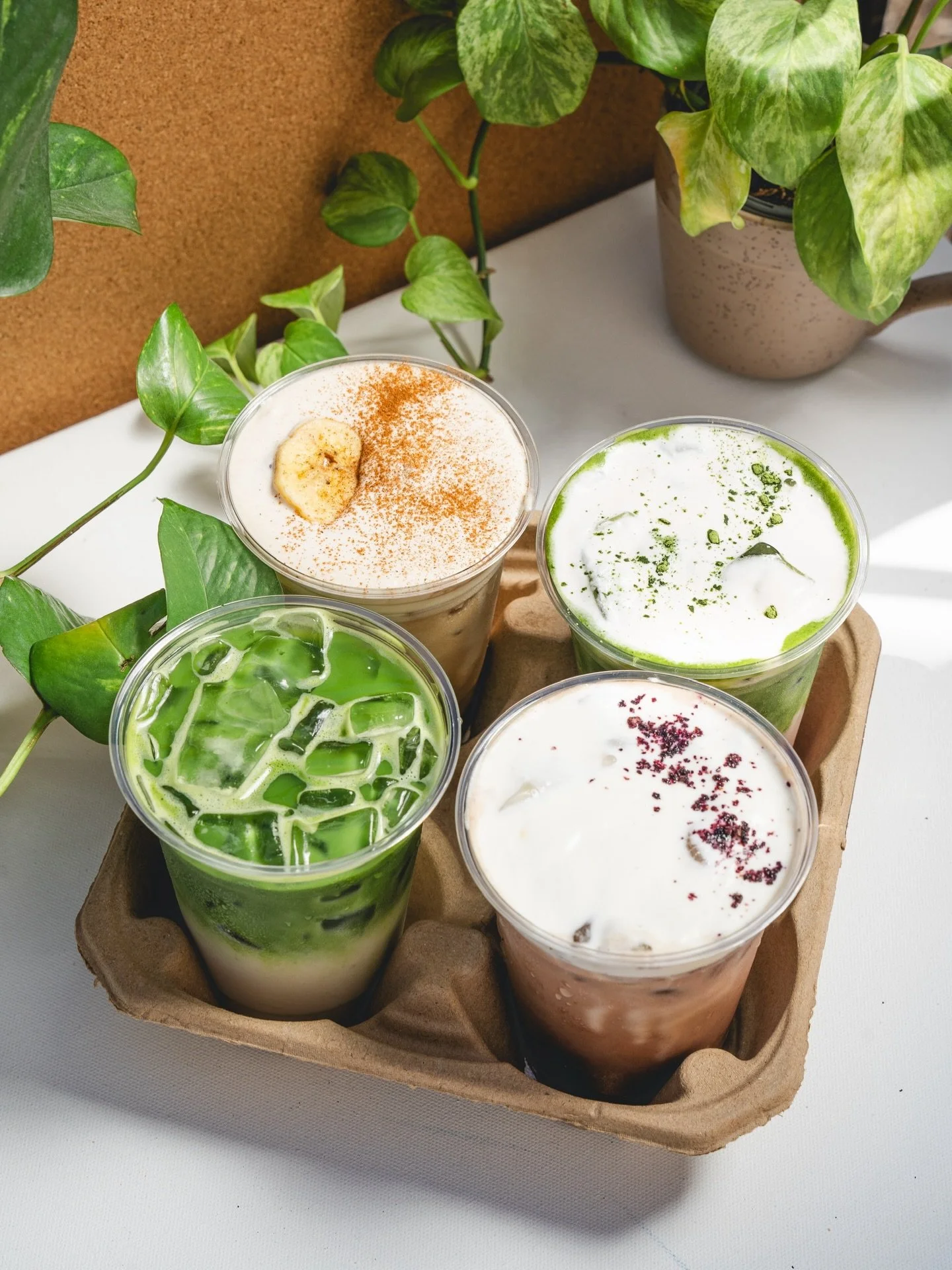 Happy National Matcha Day! We&rsquo;ve got you (and those who prefer classic lattes) covered 💛

*only available at our Orange location