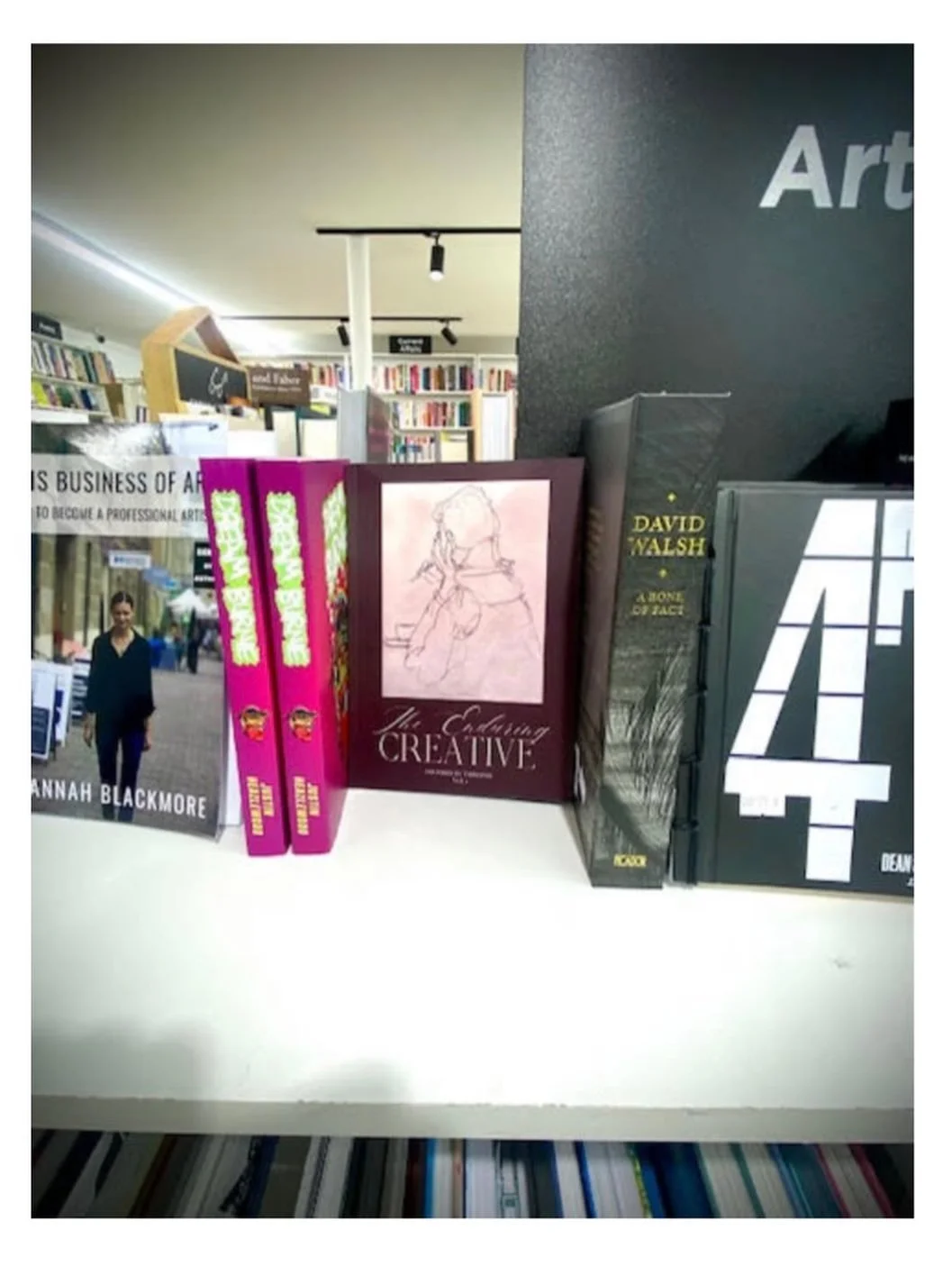 Thank you @hobartbookshop for the support and for this shot of my little idea fishing it&rsquo;s way onto your shelves. Adore this shop, this city and very grateful for businesses that support locals and creatives alike.
#madeintasmania #tassiestyle 