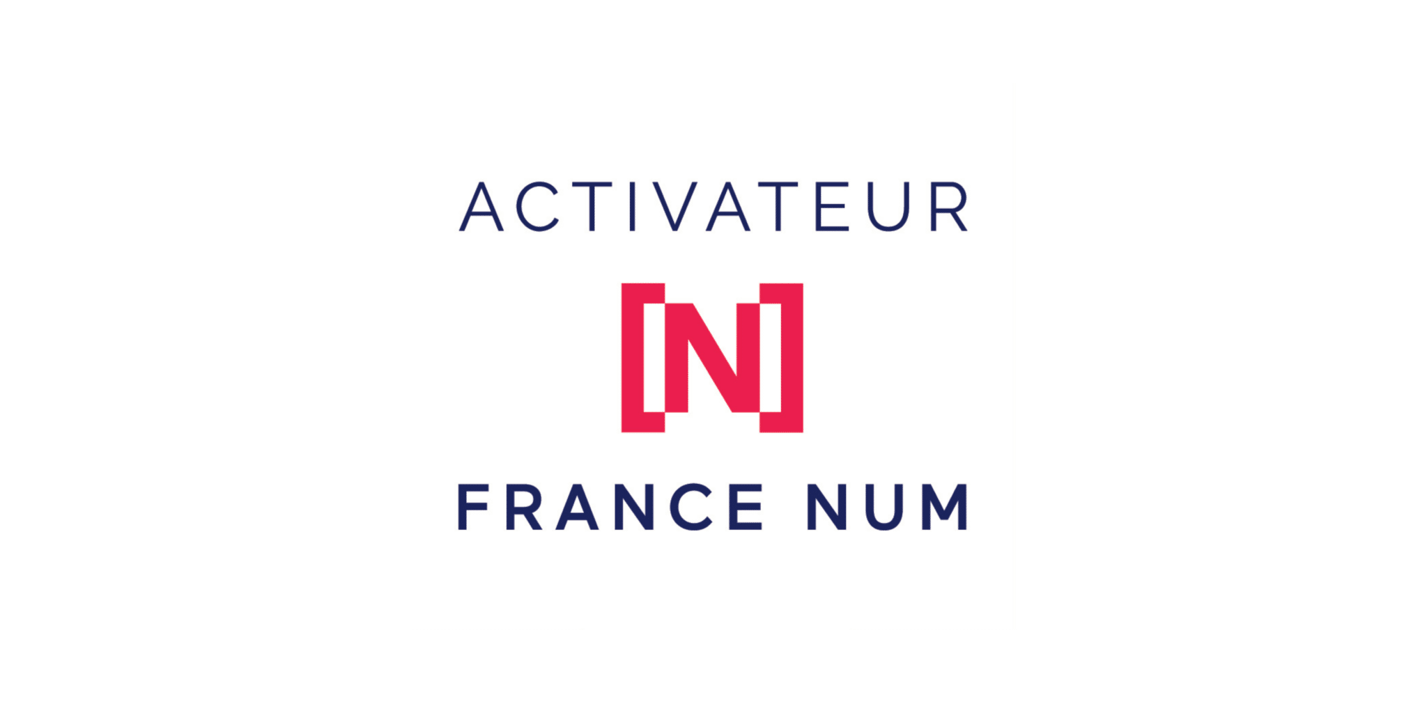 Logo avec le texte 'Activateur France Num' et un symbole rouge en forme de N. Le fond est blanc.