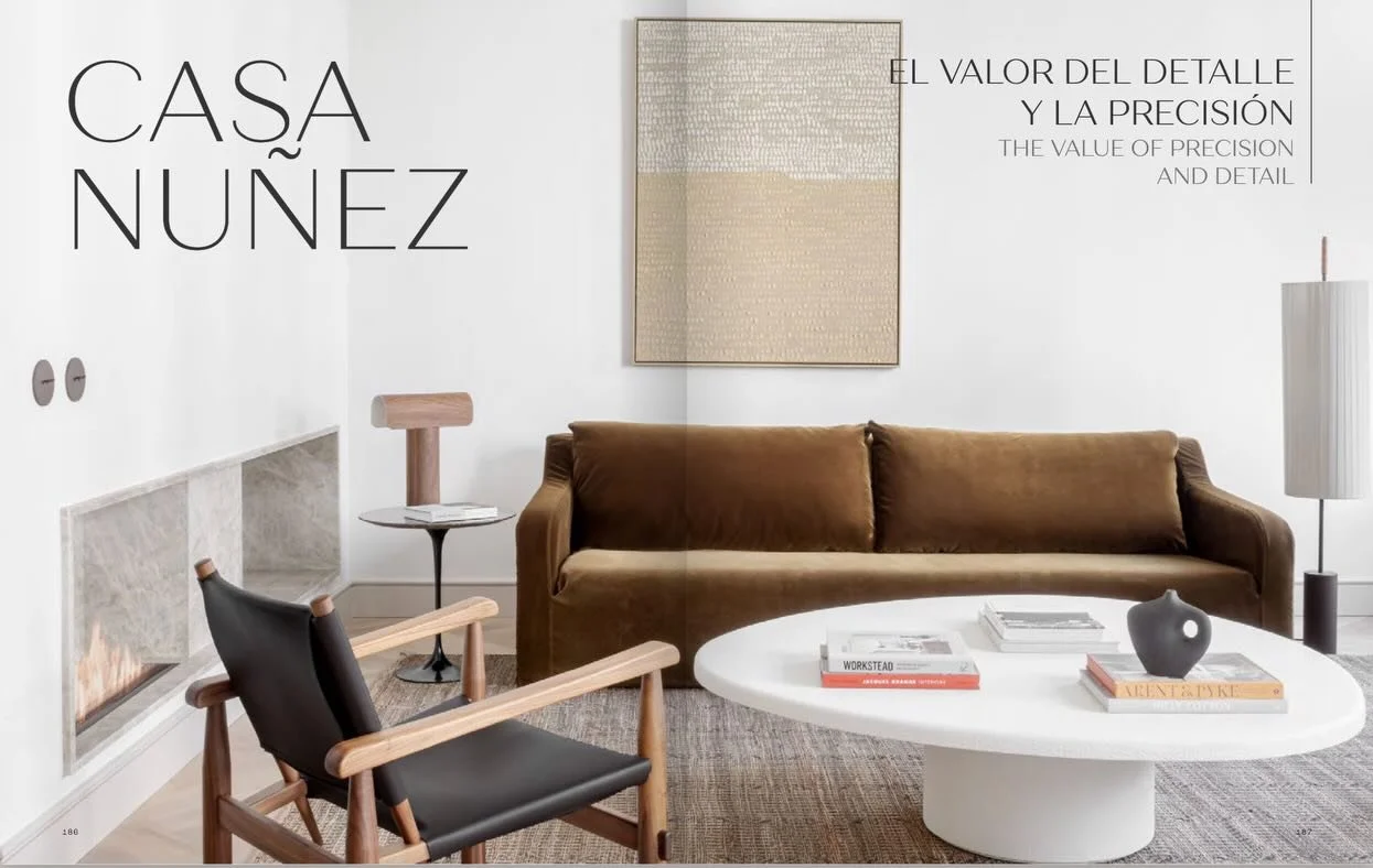 Casa N&uacute;&ntilde;ez, Madrid 🤍 
Proud to see this Studio Goldy project featured in the latest Gunni &amp; Trentino magazine, celebrating &ldquo;El valor del detalle y la precisi&oacute;n&rdquo; &ndash; the value of precision and detail throughou