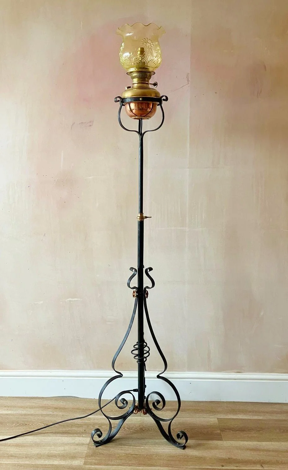 'Flair' - 19th Century Victorian Floor Lamp