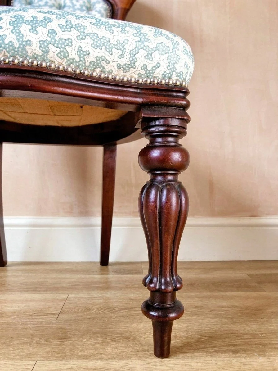 'Archie' - 19th Century Victorian Desk Chair detail 2.jpg