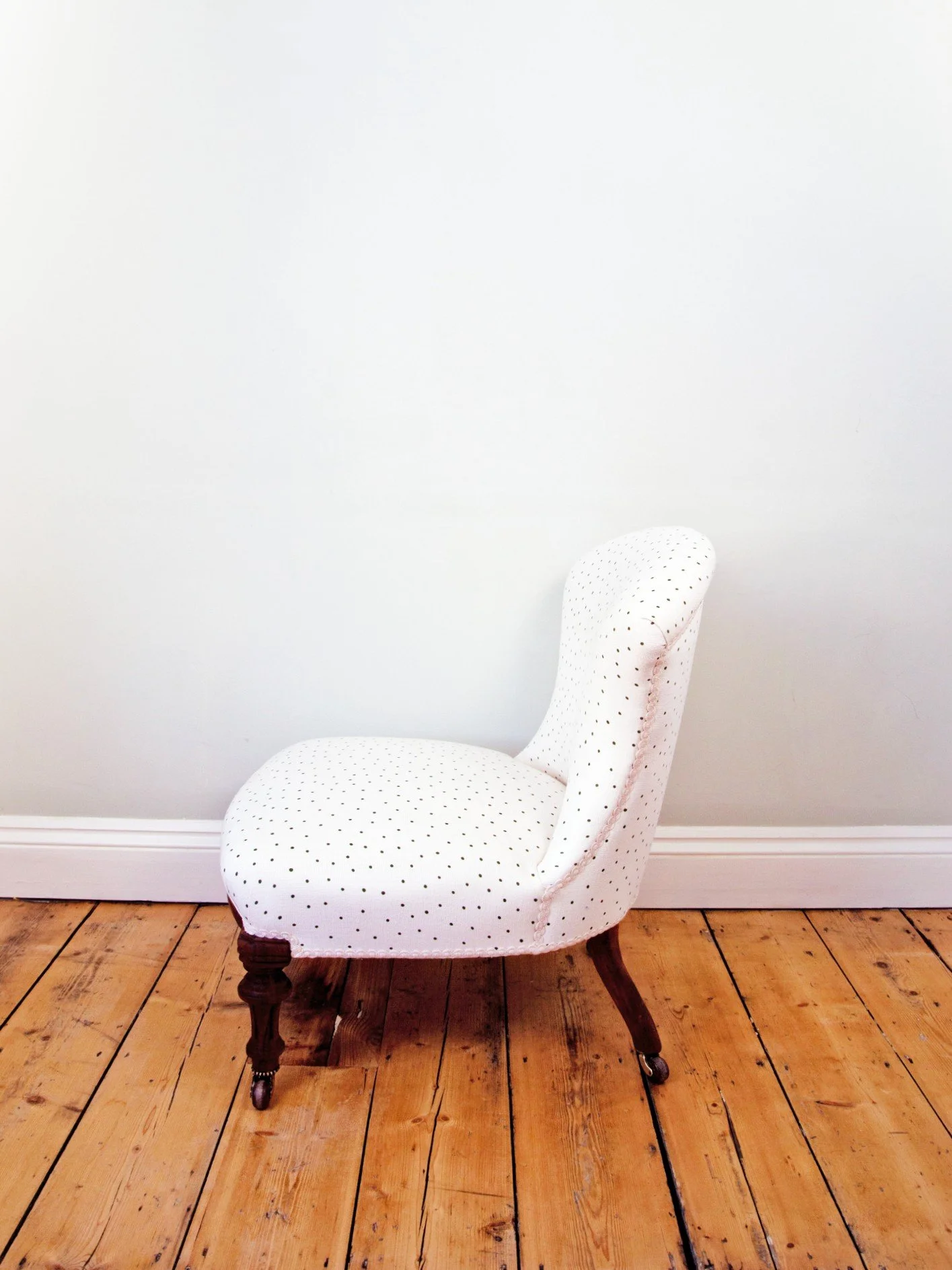 Antique 19th Century Nursing Chair Side View
