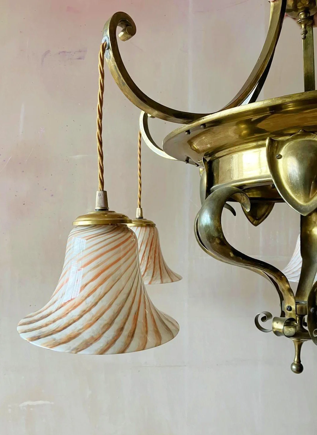 'Pavolva' - 20th Century Arts & Crafts Celing Light detail 2.jpg
