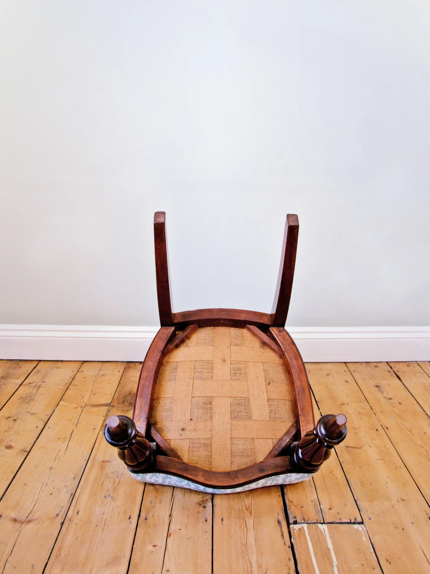 Antique 19th Century Victorian Side Chair Underneath