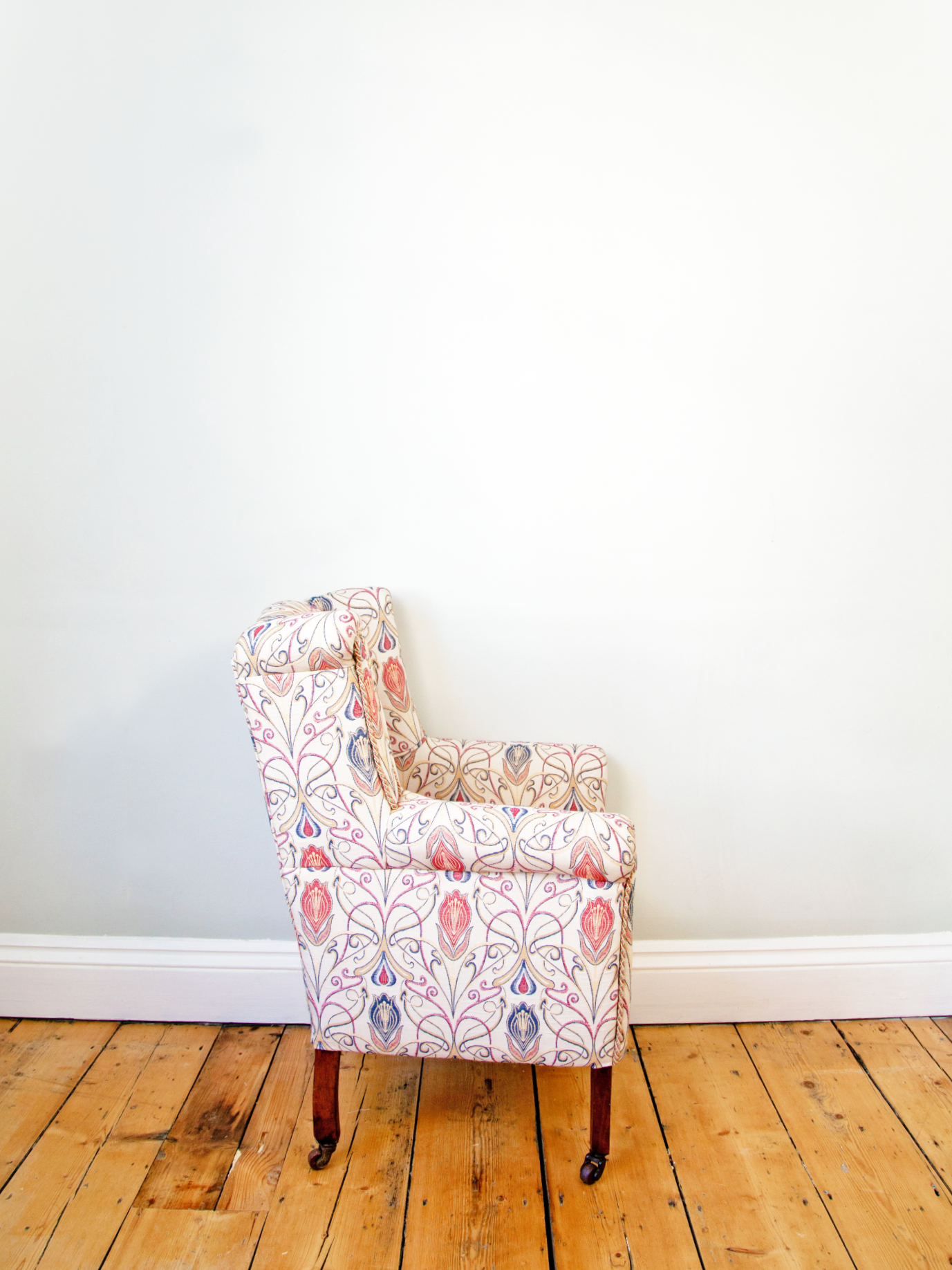 Antique 20th Century Edwardian Child's Armchair Side View