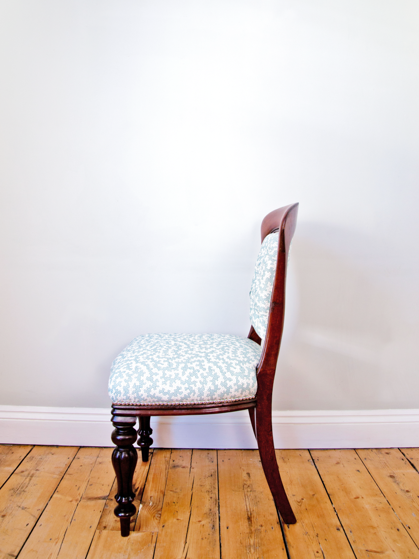 Antique 19th Century Victorian Side Chair Side View