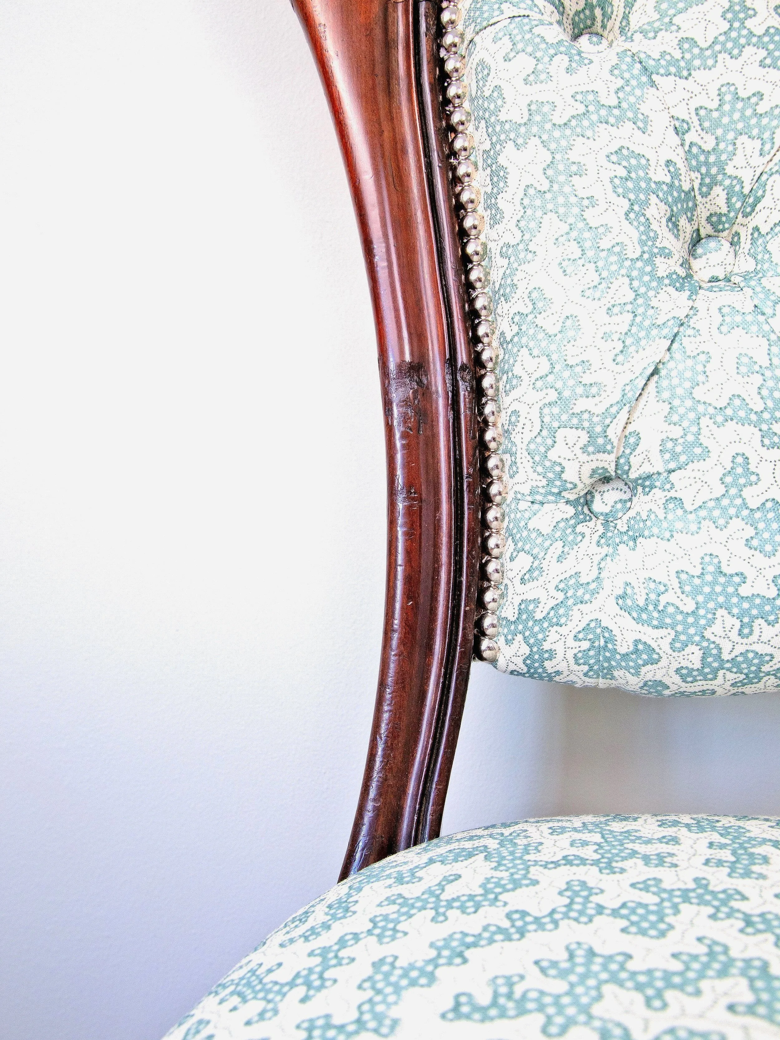 Antique 19th Century Victorian Side Chair Detail