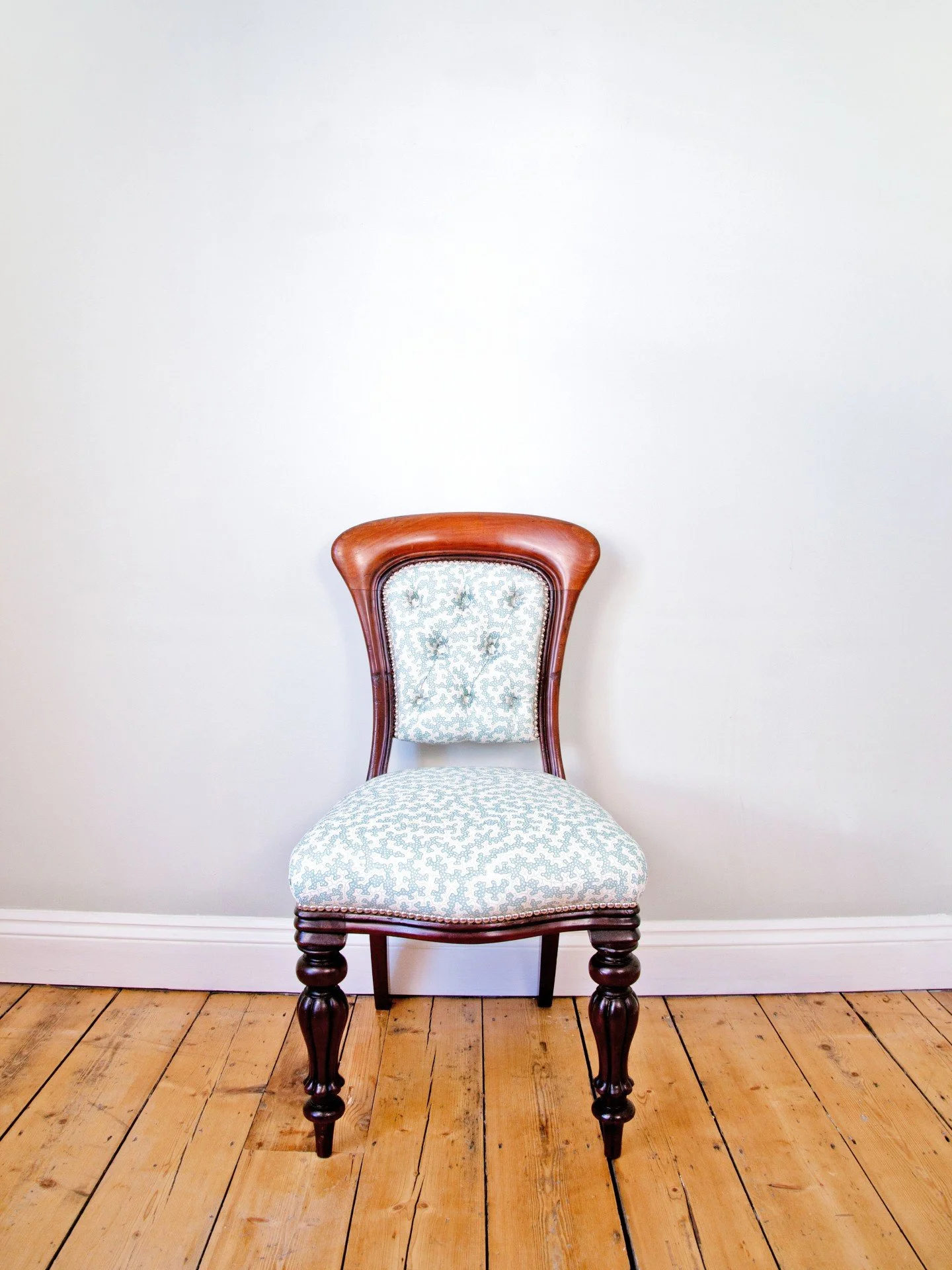 Antique 19th Century Victorian Side Chair Front View