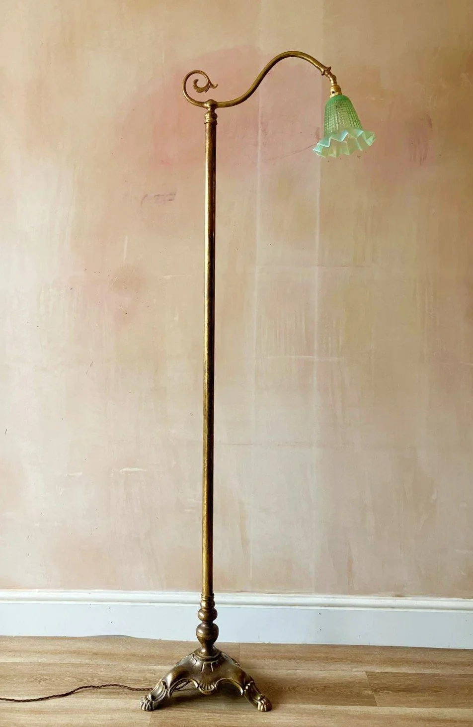 'The Mermaid' - 20th Century Edwardian Floor Lamp