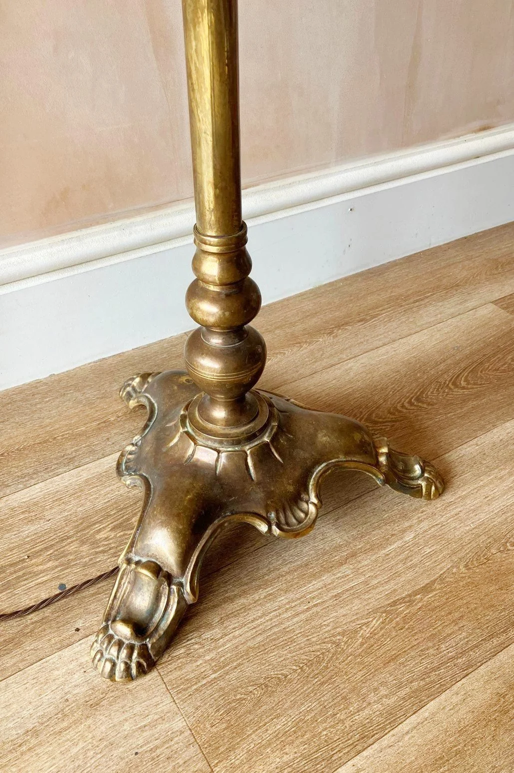 'The Mermaid' - 20th Century Edwardian Standard Lamp detail 5.jpg